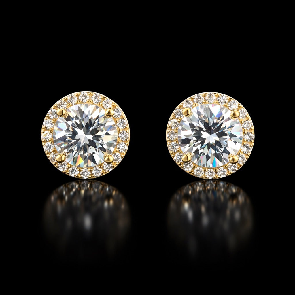 1.5CTW FLOWER SET STUDS (TWIST BACK) #1 SELLER