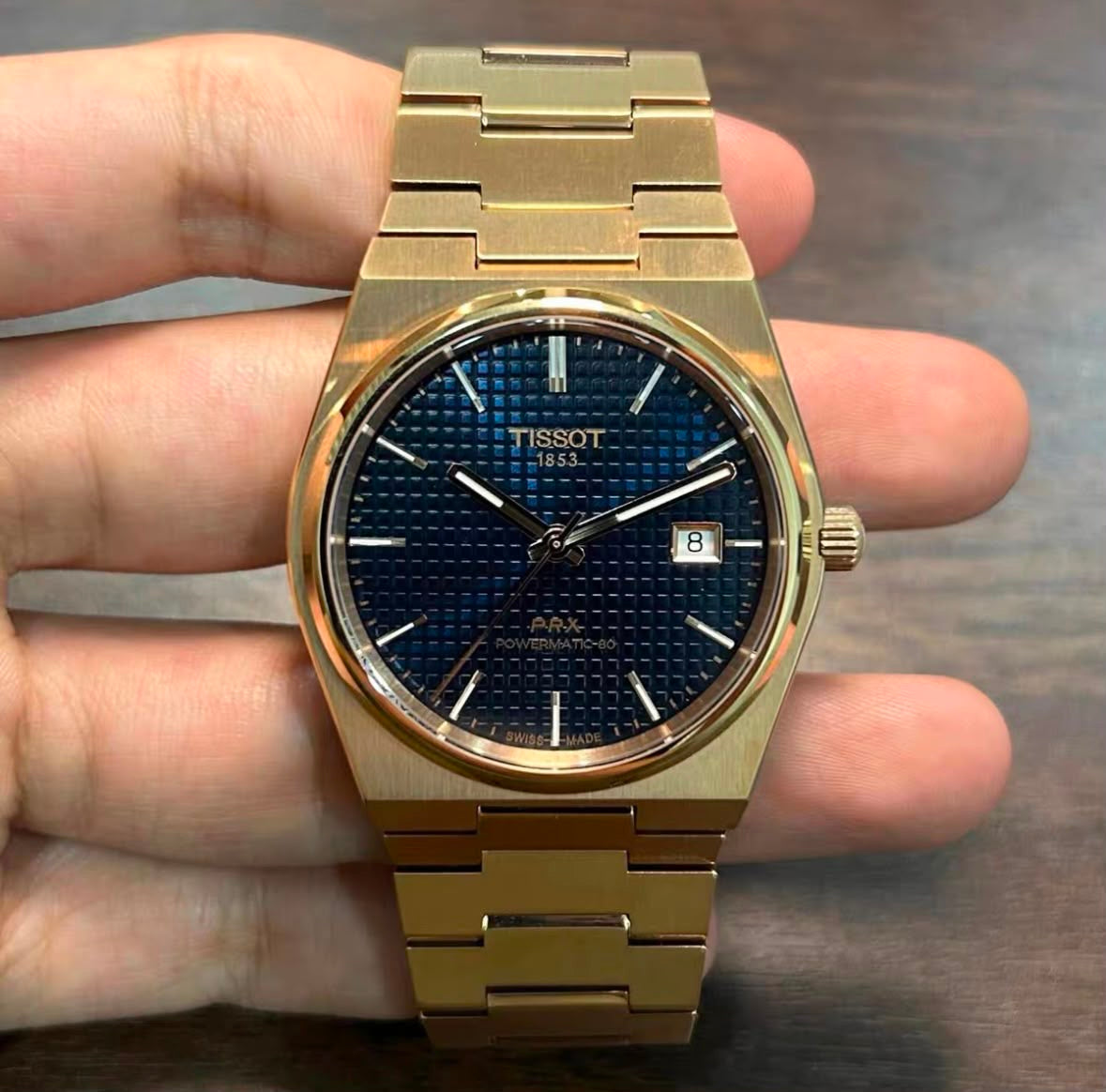 2026 Tissot PRX Powermatic 80 Limited Edition Gold “blue dial”  40mm