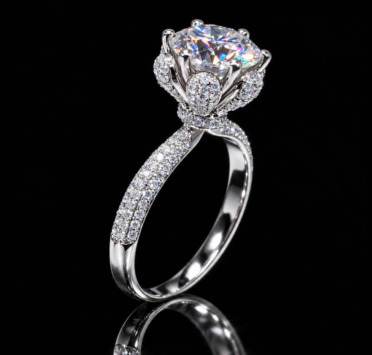 2 CTW “Crown Royale” Solitaire Ring