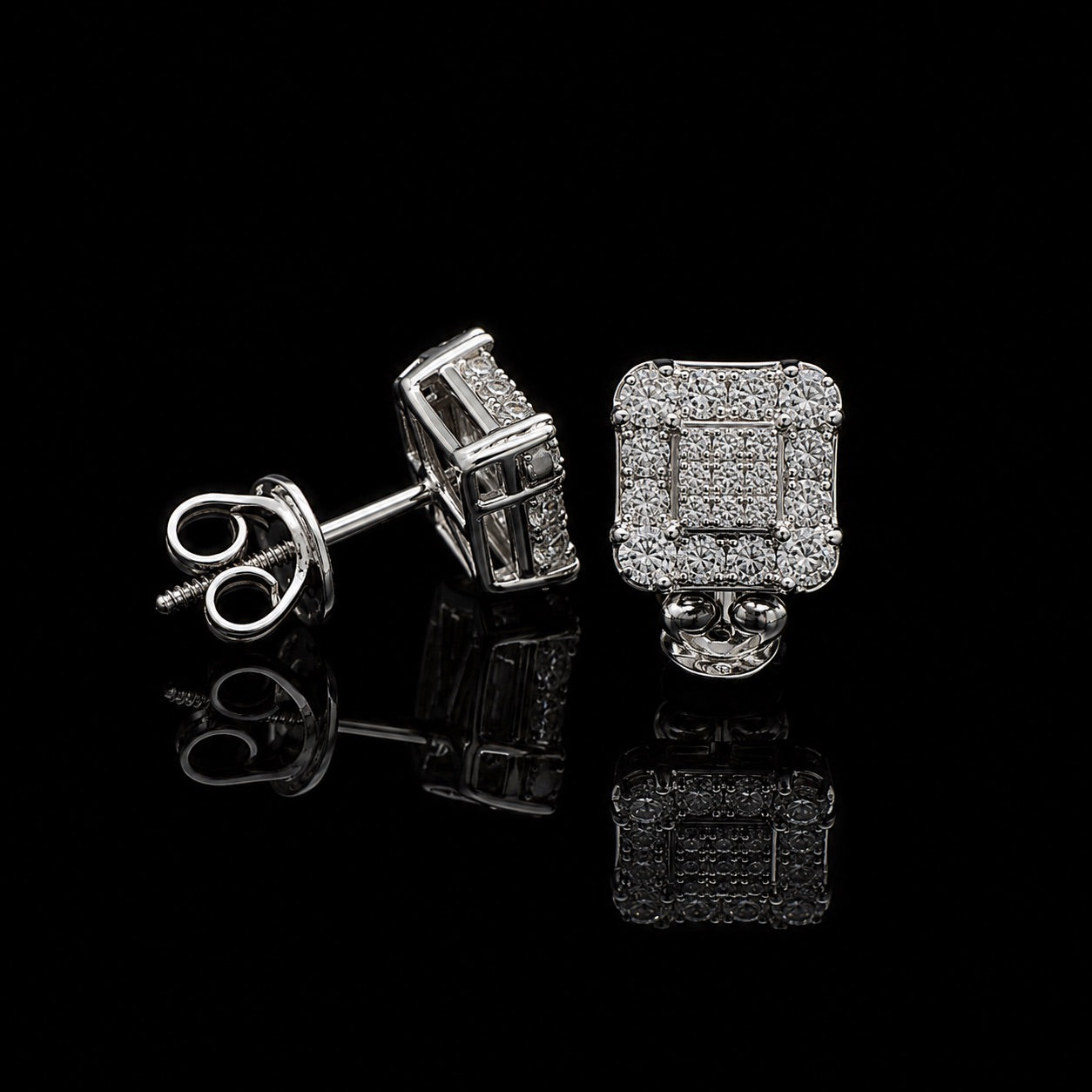 2CTW Square Pave with raised corner and (Twist back)