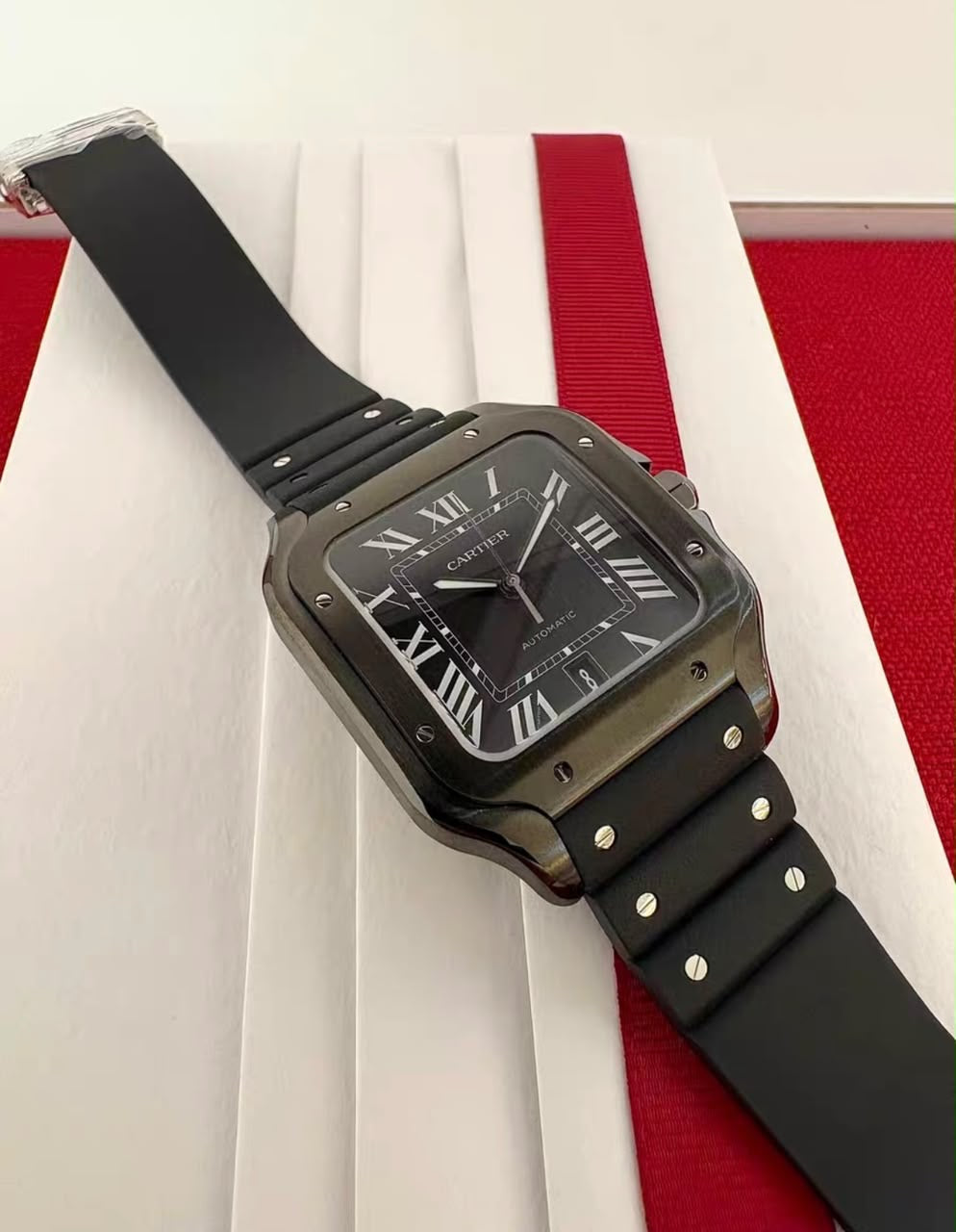 2026 WAS0039 Santos de Cartier Large ADLC “BLACK SAMURAI” 40mm