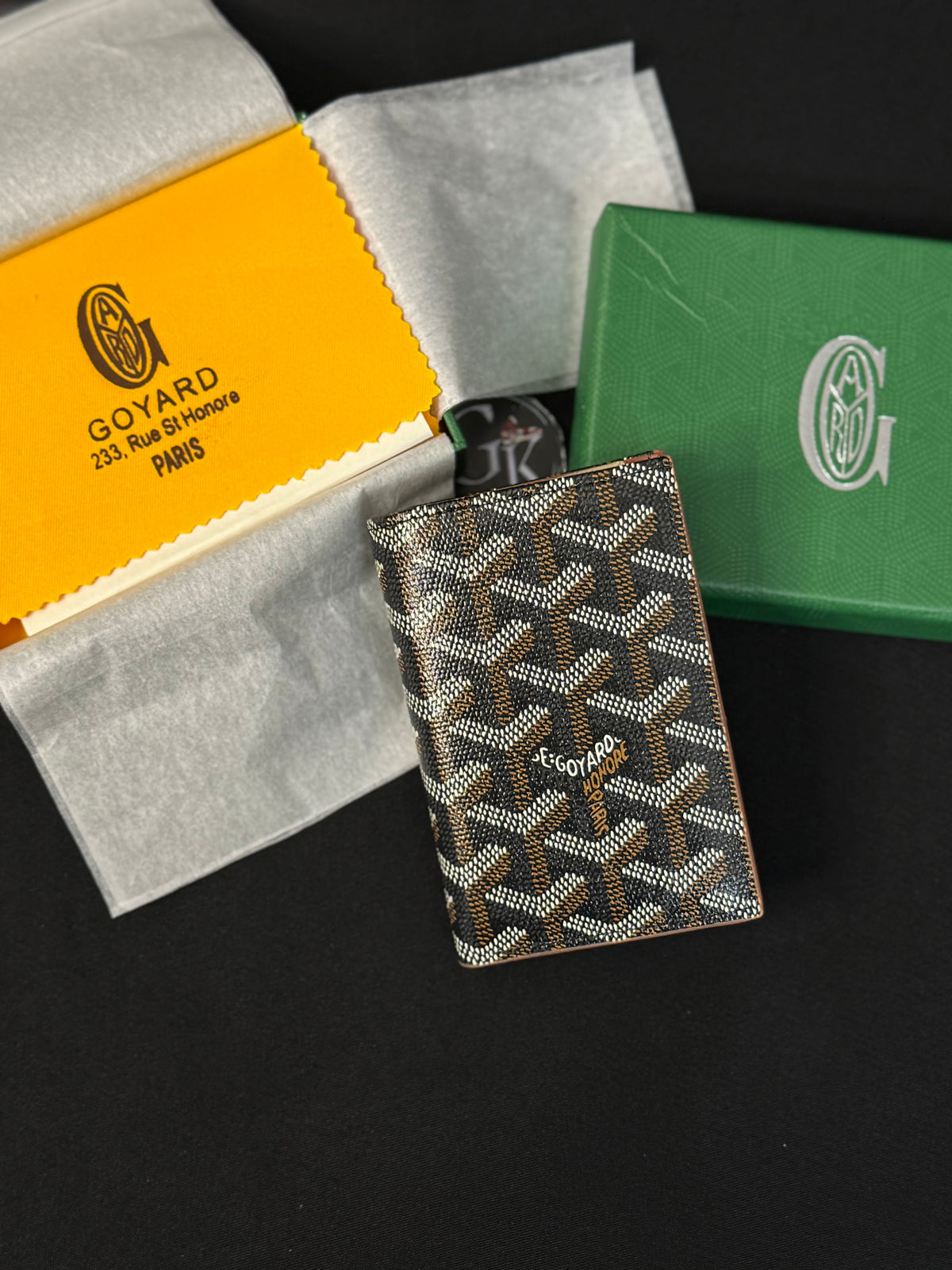 Saint-Pierre Bifold Wallet Black/Tan