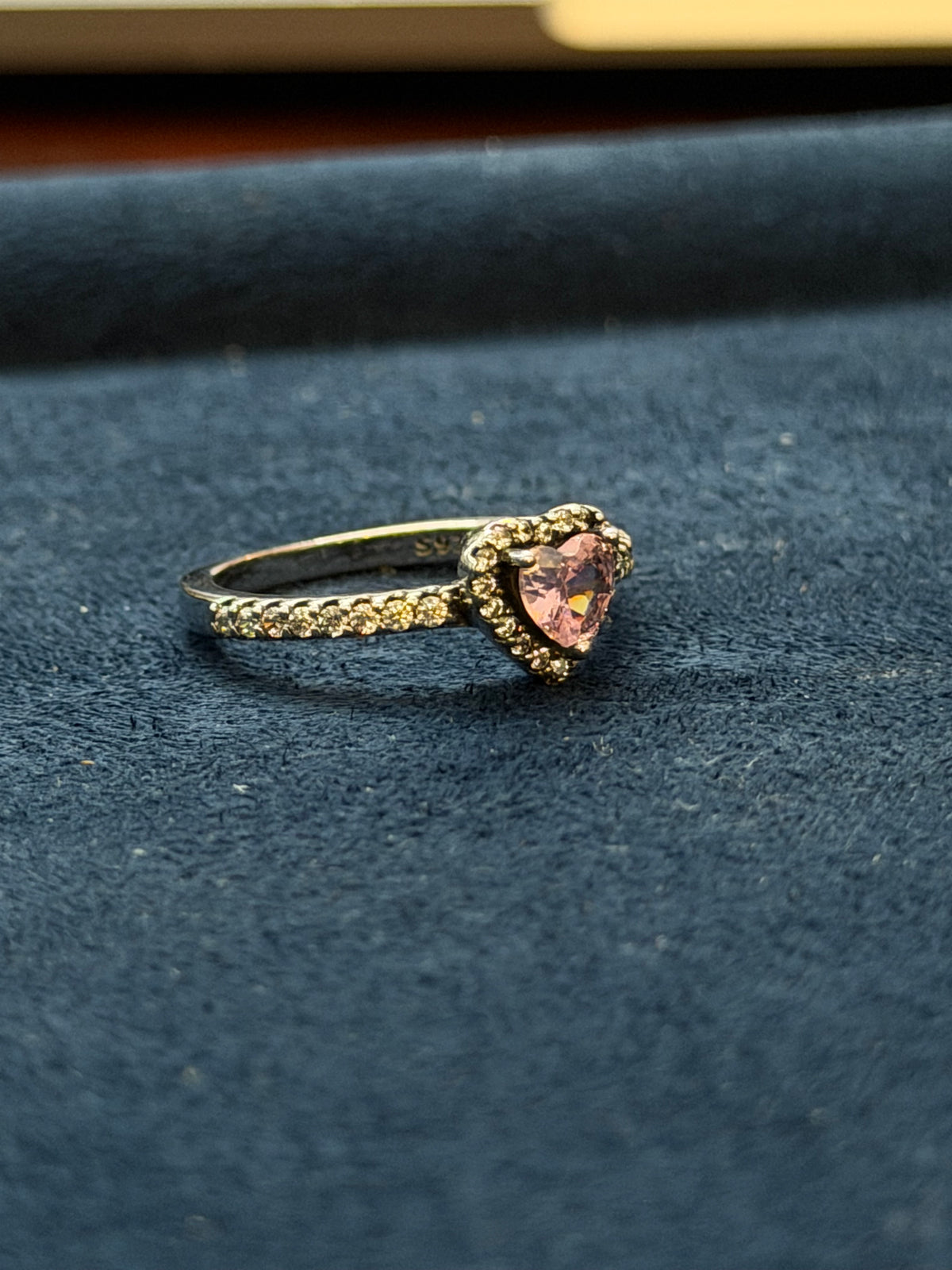 “Pink Promise” Heart Halo Ring