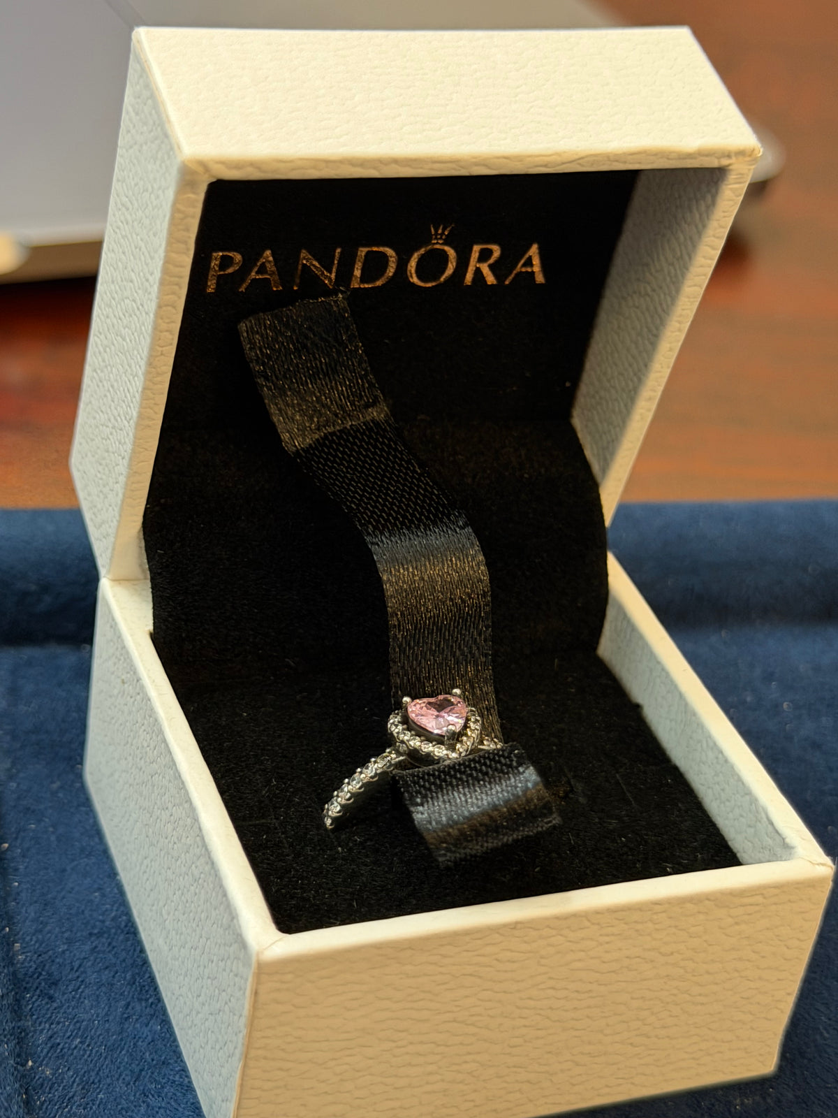 “Pink Promise” Heart Halo Ring
