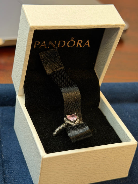 “Pink Promise” Heart Halo Ring