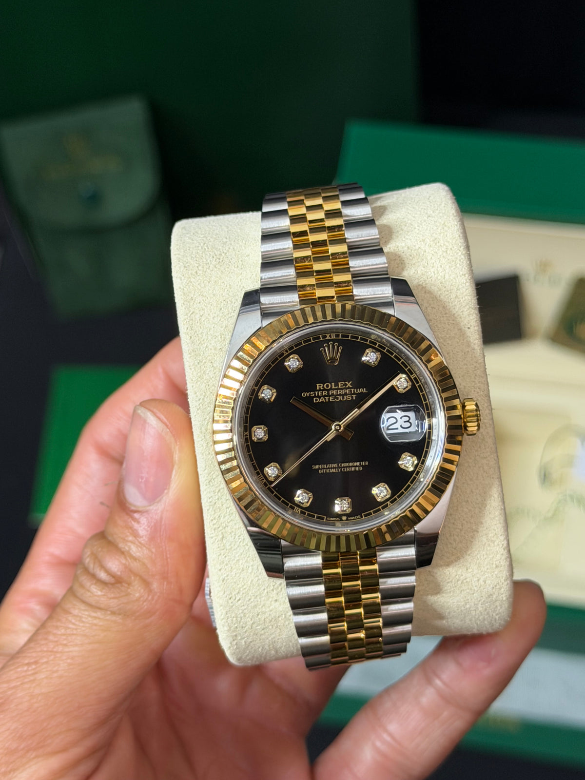 2026 126333 “Diamond dot BLK” 41mm