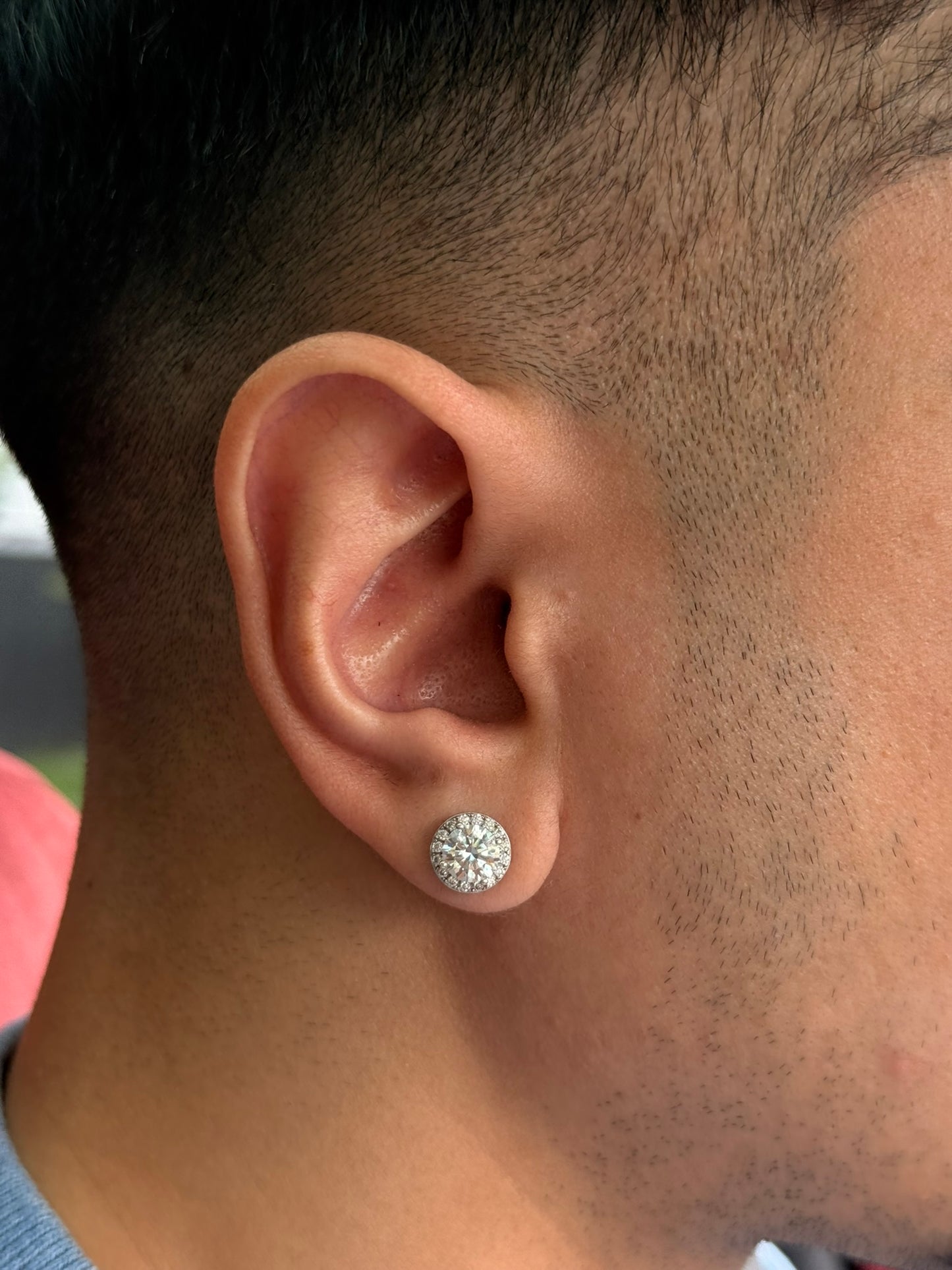 1.5 CTW “FLOWER SET” STUDS 925 SILVER (twist on)