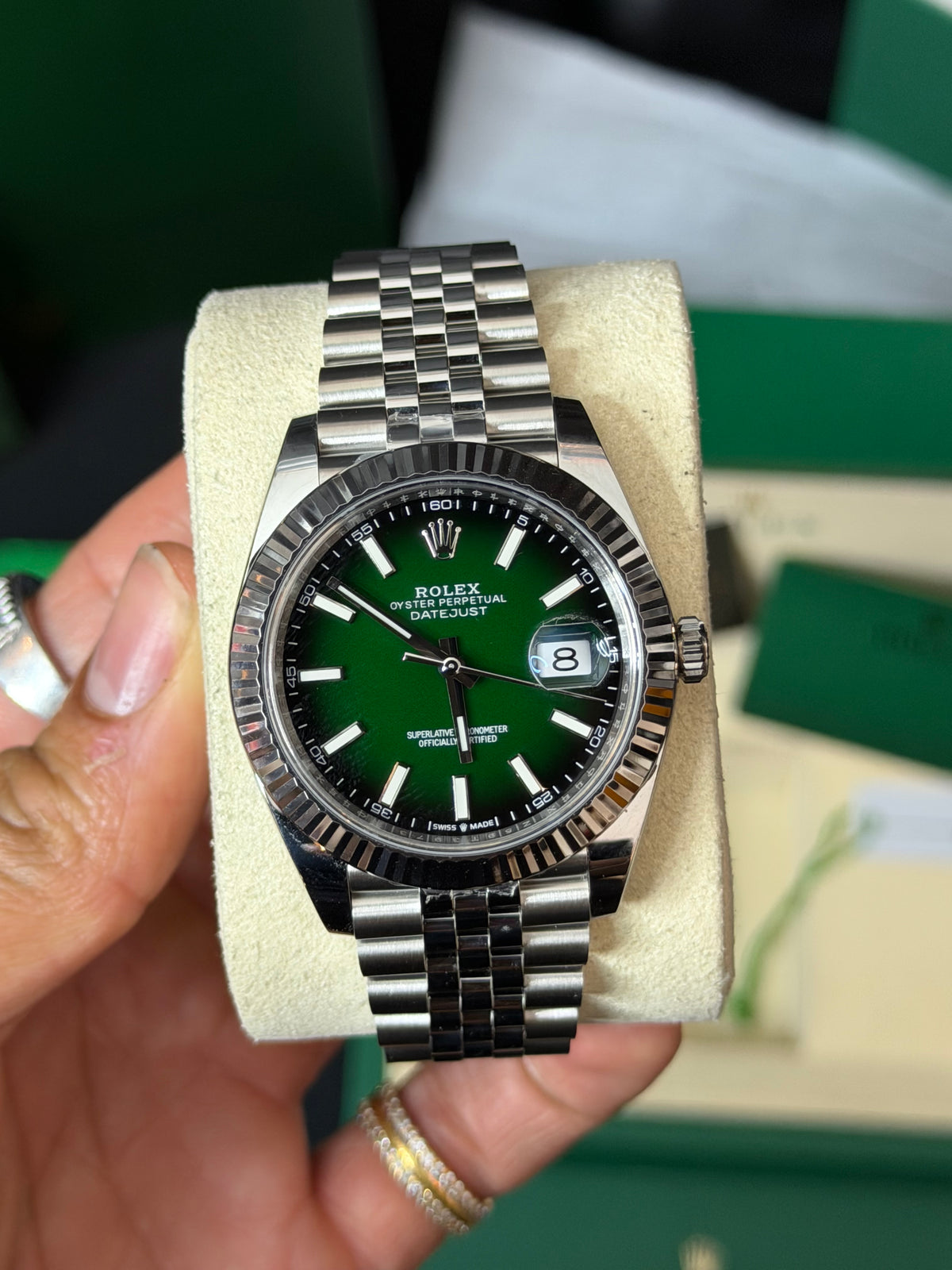 2026 126334 “Ombré Green” 41mm