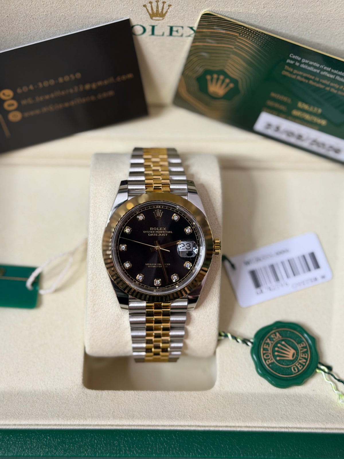 2026 126333 “Diamond dot BLK” 41mm