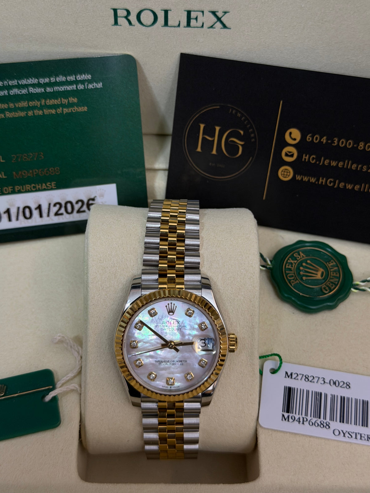 2026 278273 “Mother of Pearl” 31mm