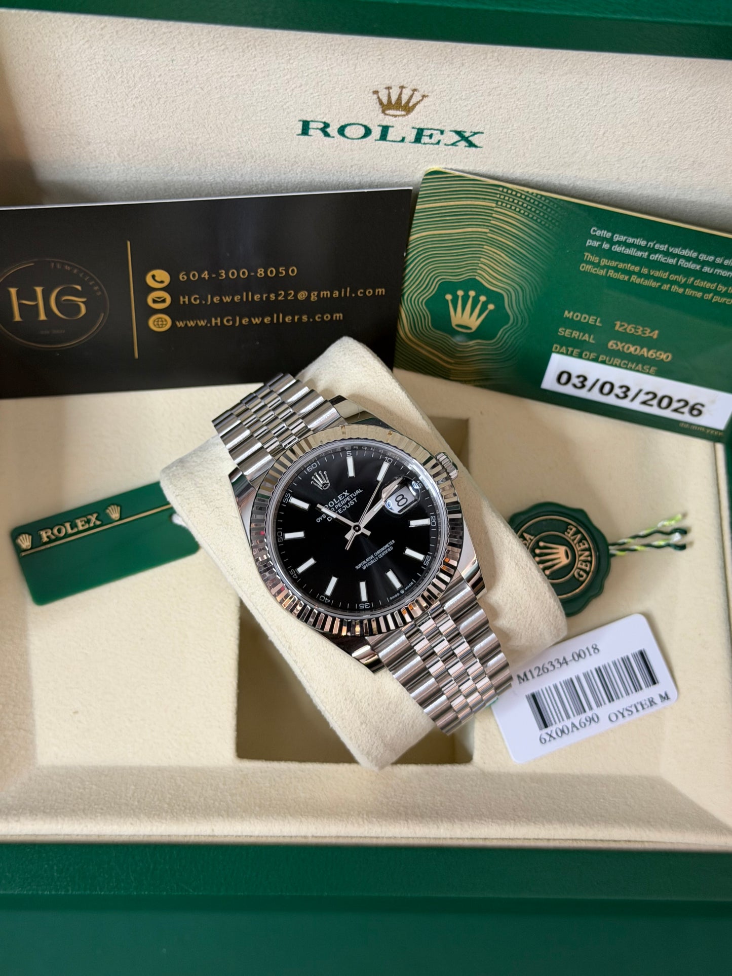 2026 126334 “black” Jubilee 40mm