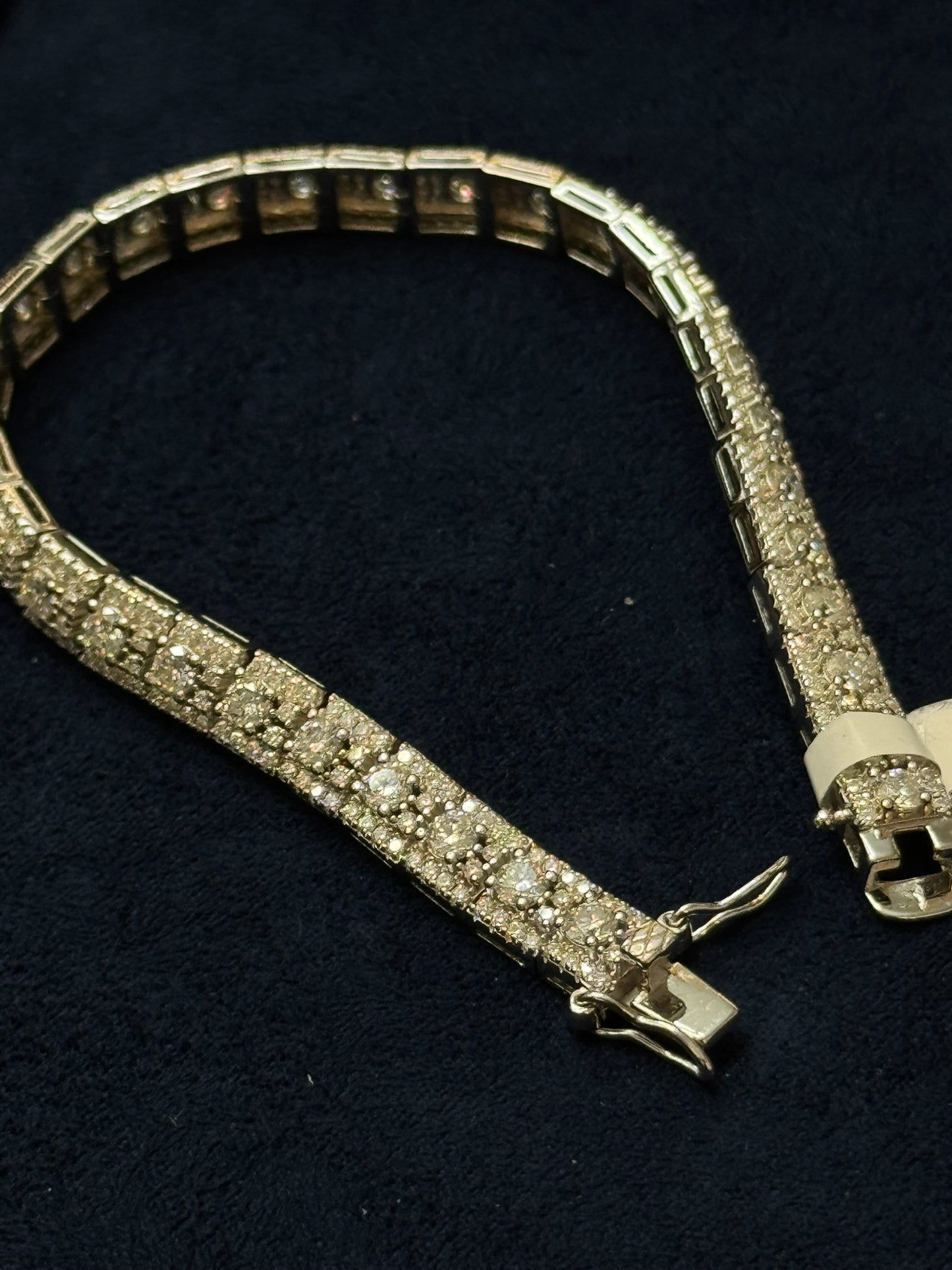 5.084 CTW "Cluster Tennis" Bracelet