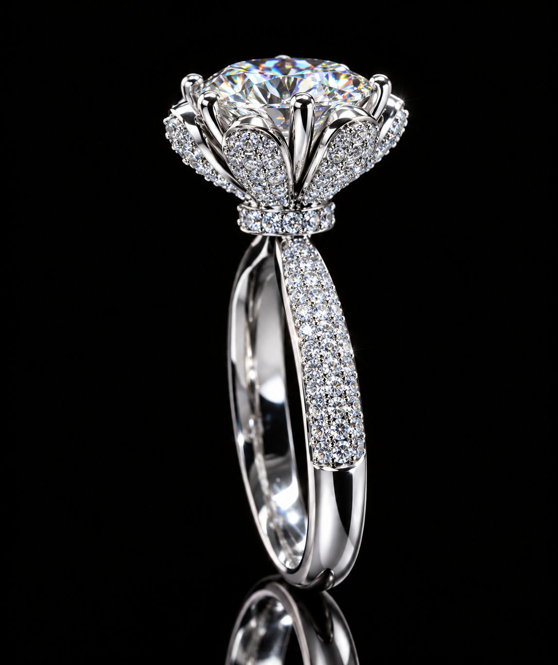 2 CTW “Crown Royale” Solitaire Ring