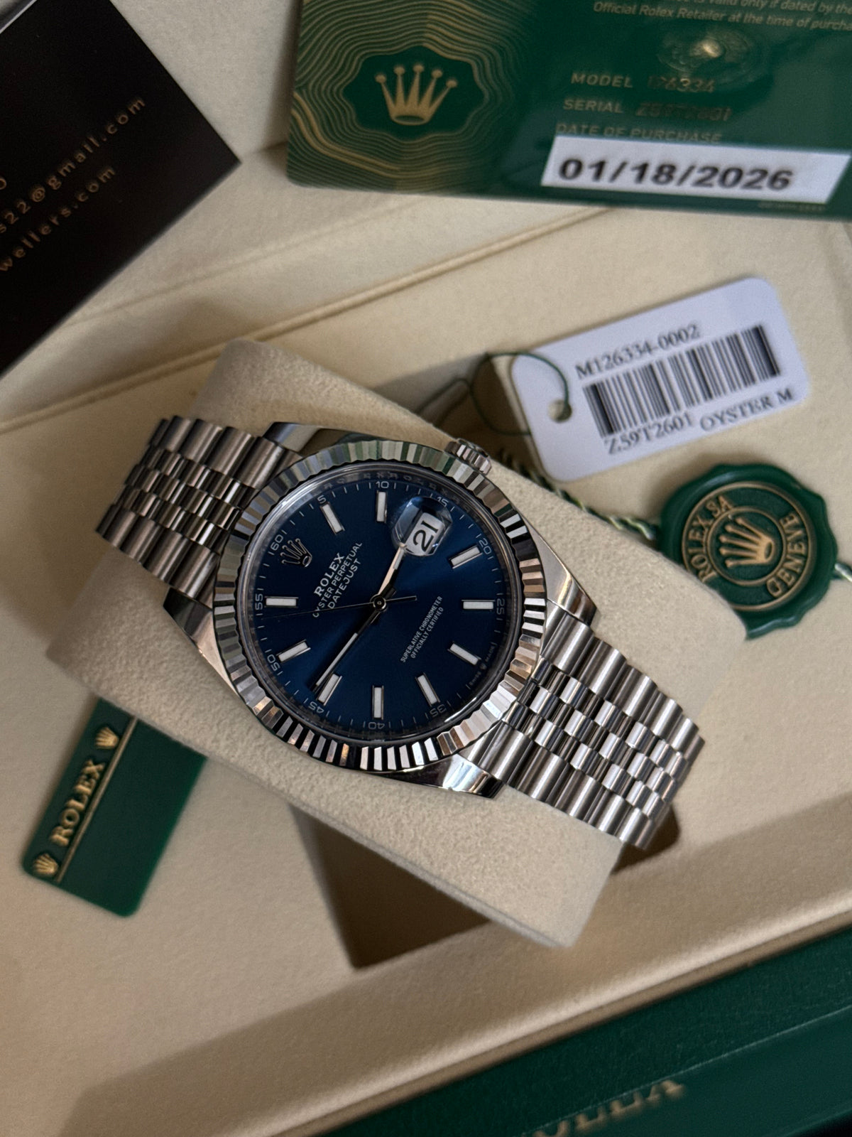 2025 126334 “sunburst Blue” 41mm
