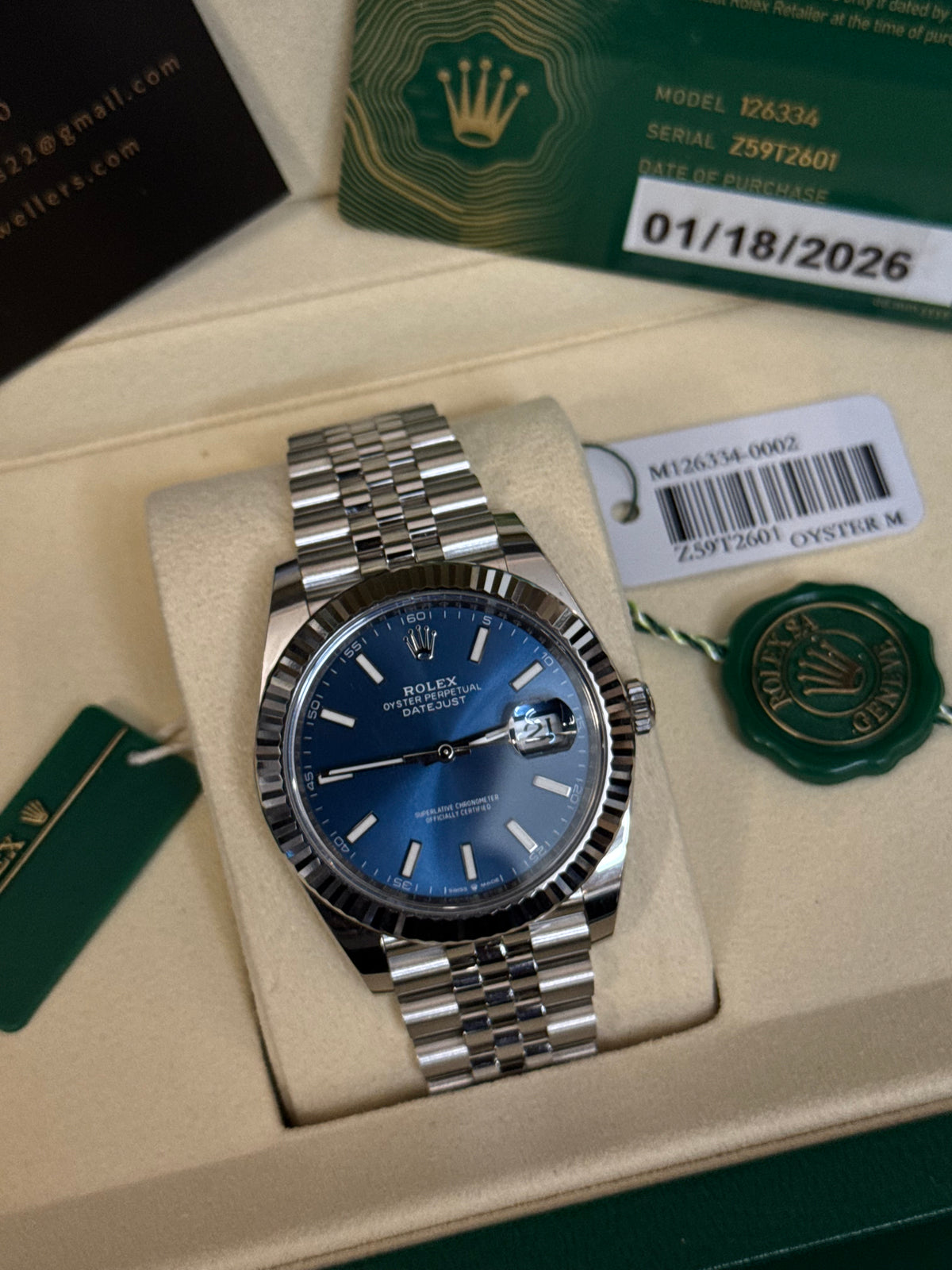 2025 126334 “sunburst Blue” 41mm