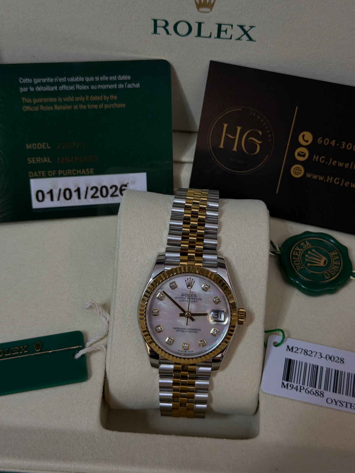 2026 278273 “Mother of Pearl” 31mm