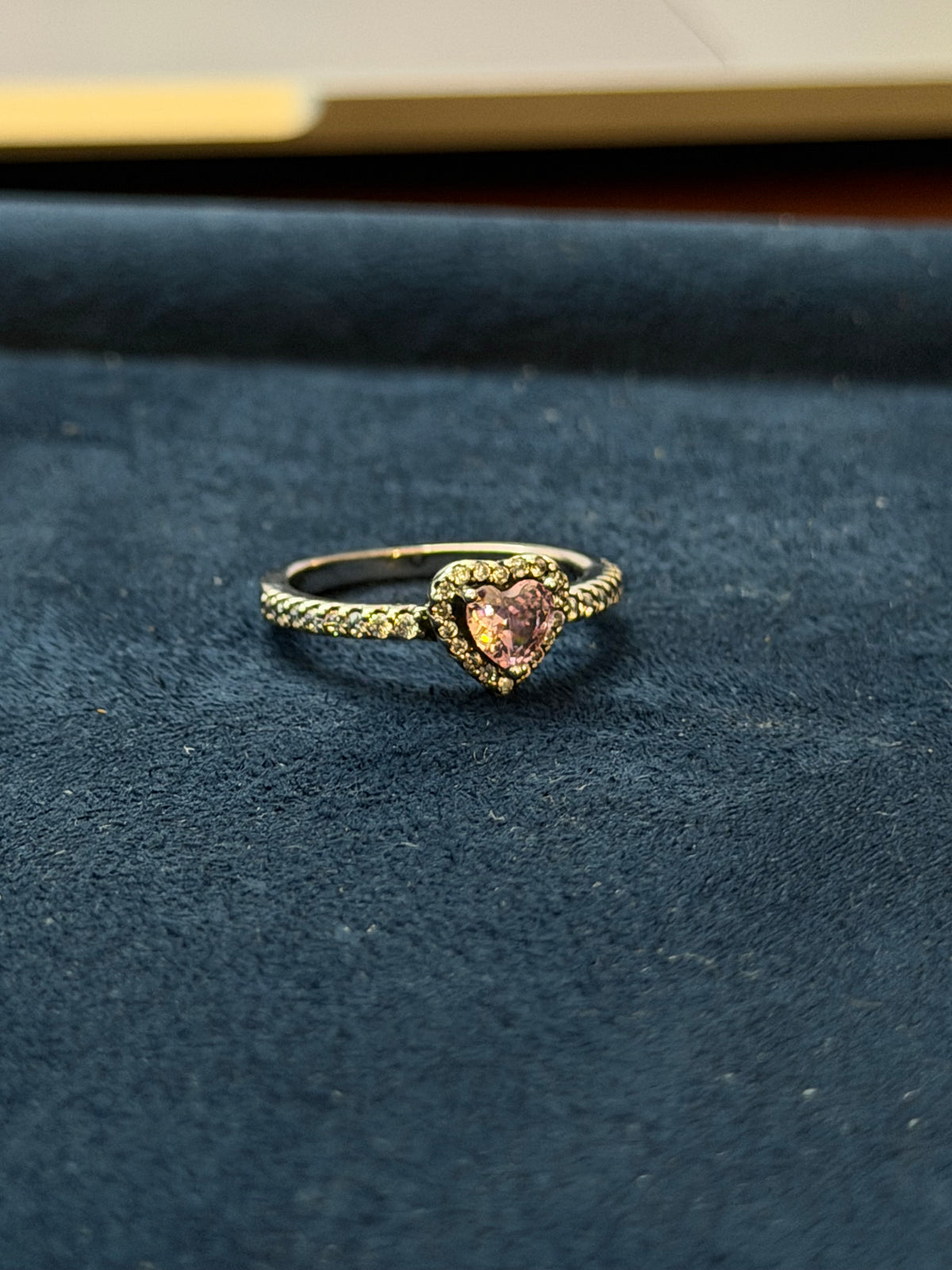 “Pink Promise” Heart Halo Ring