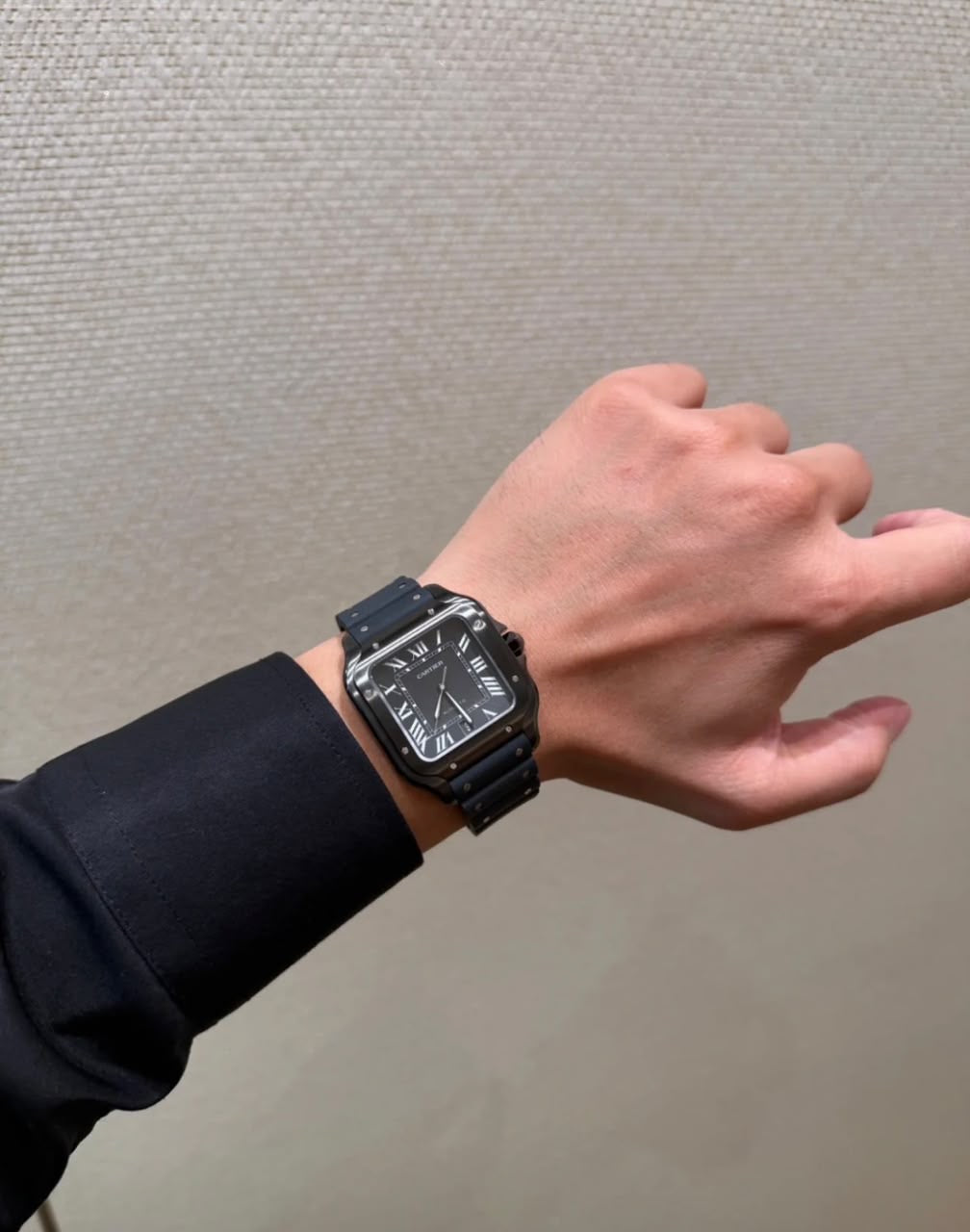2026 WAS0039 Santos de Cartier Large ADLC “BLACK SAMURAI” 40mm