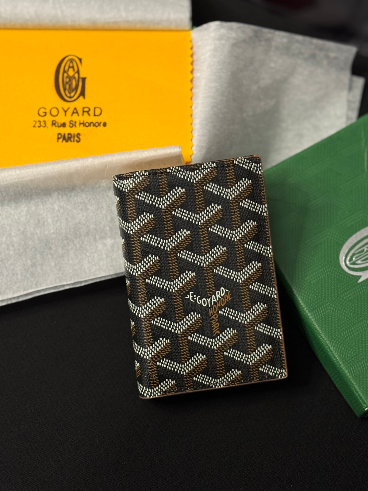 Saint-Pierre Bifold Wallet Black/Tan