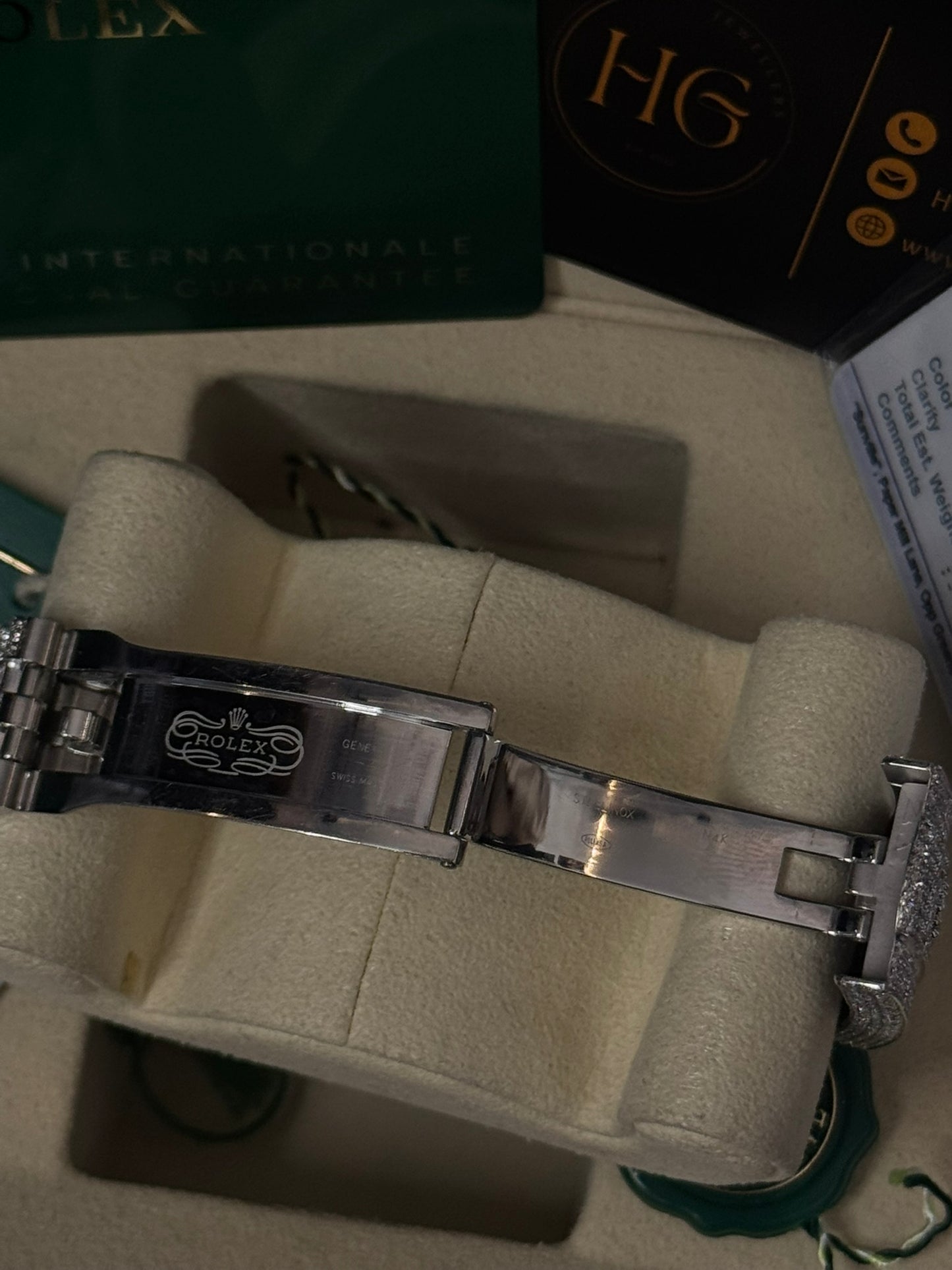 24.50 CTW ROLEX skydweller 336934 Pave Diamond Set