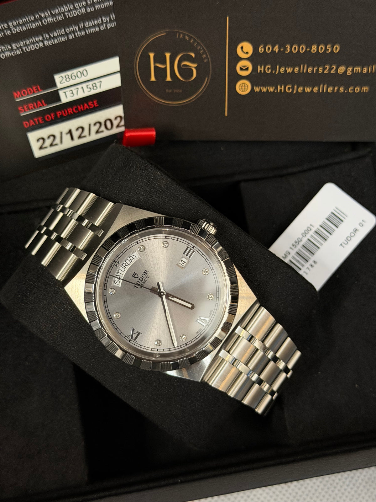 M28600 Royal “Silver Diamond Dot” 41mm