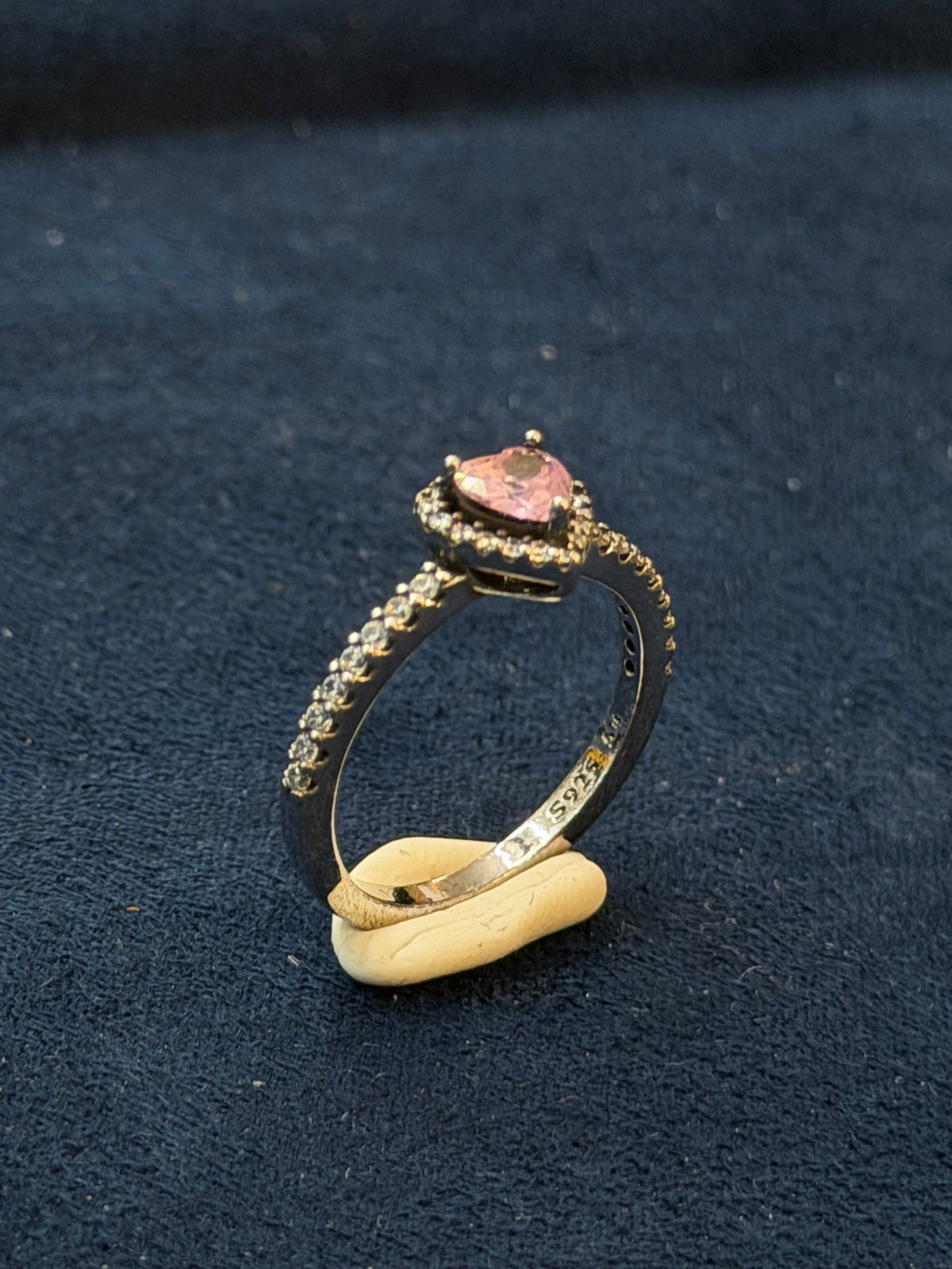 “Pink Promise” Heart Halo Ring
