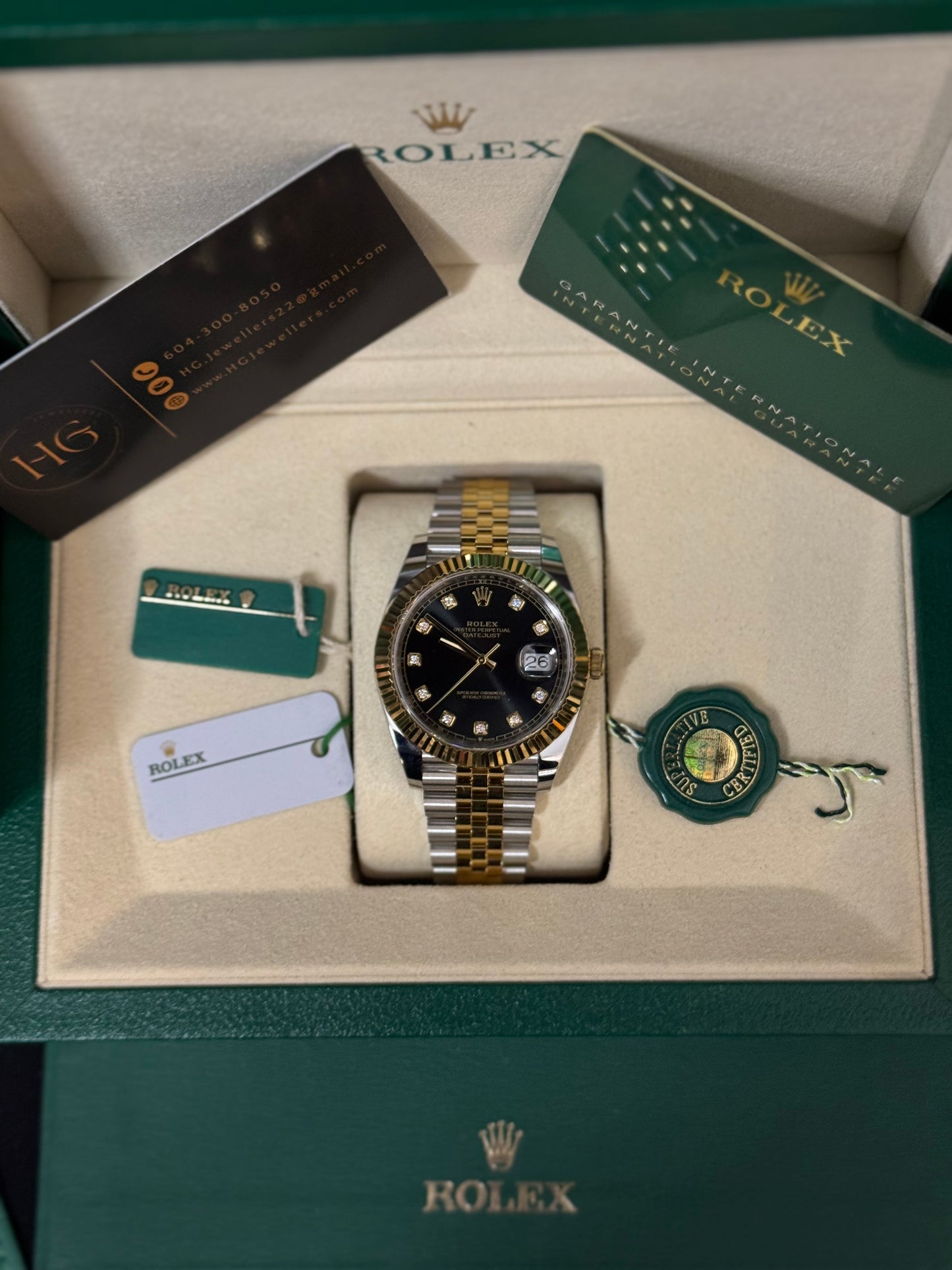 2026 126333 “Diamond dot BLK” 41mm