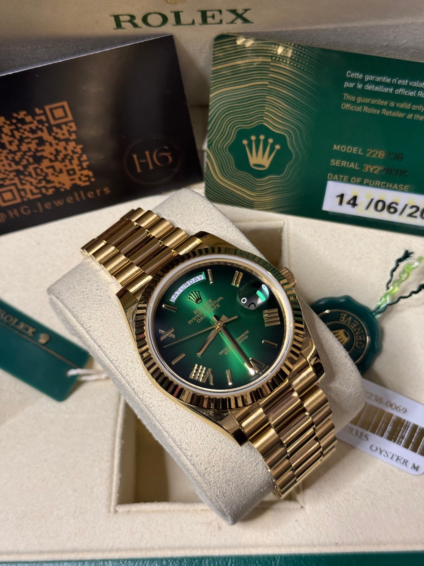 2025 228238 “Ombré Green” 40mm
