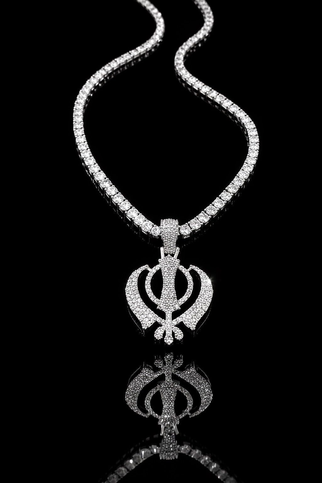 1.5CTW Khanda Pendent
