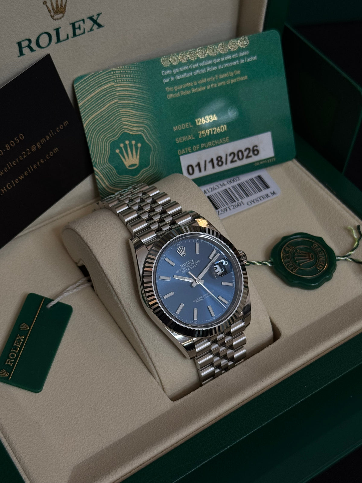 2025 126334 “sunburst Blue” 41mm