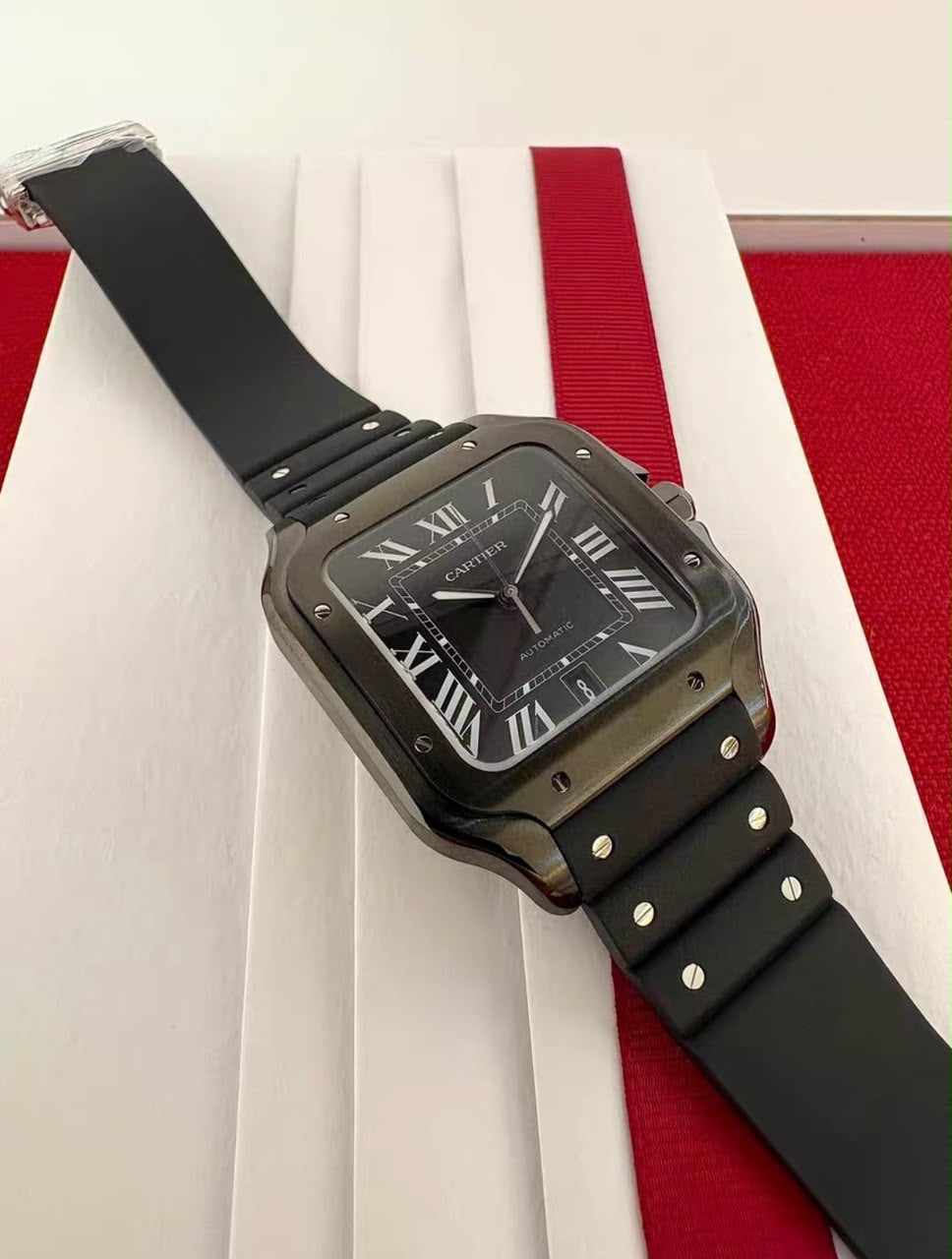 2026 WAS0039 Santos de Cartier Large ADLC “BLACK SAMURAI” 40mm