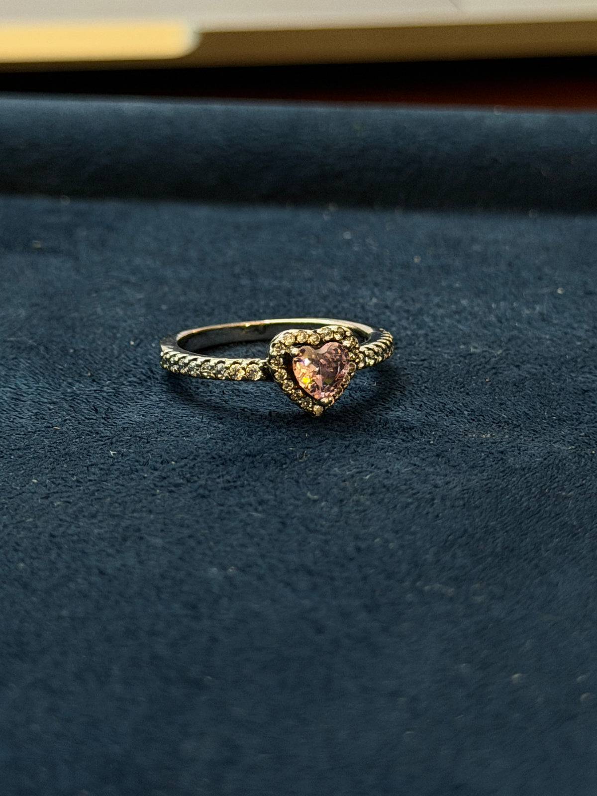 “Pink Promise” Heart Halo Ring