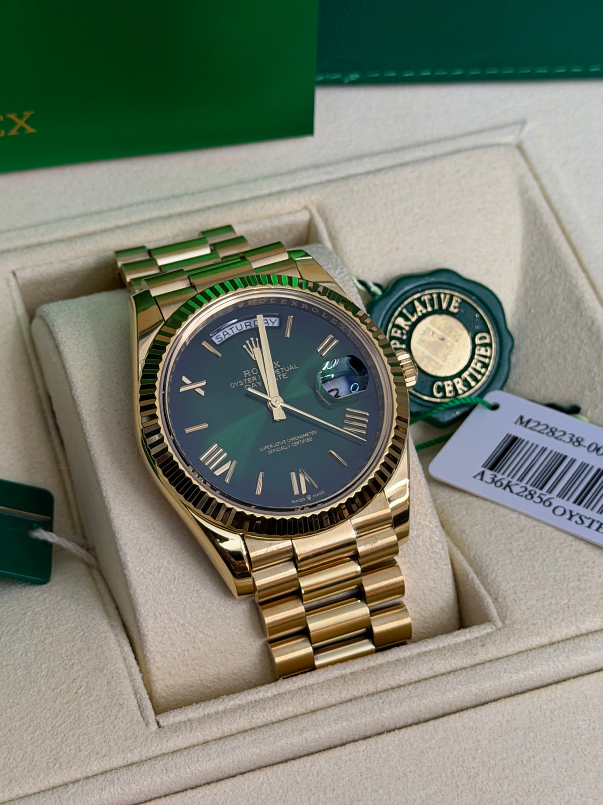 2026 228238 “Ombré Green” 40mm