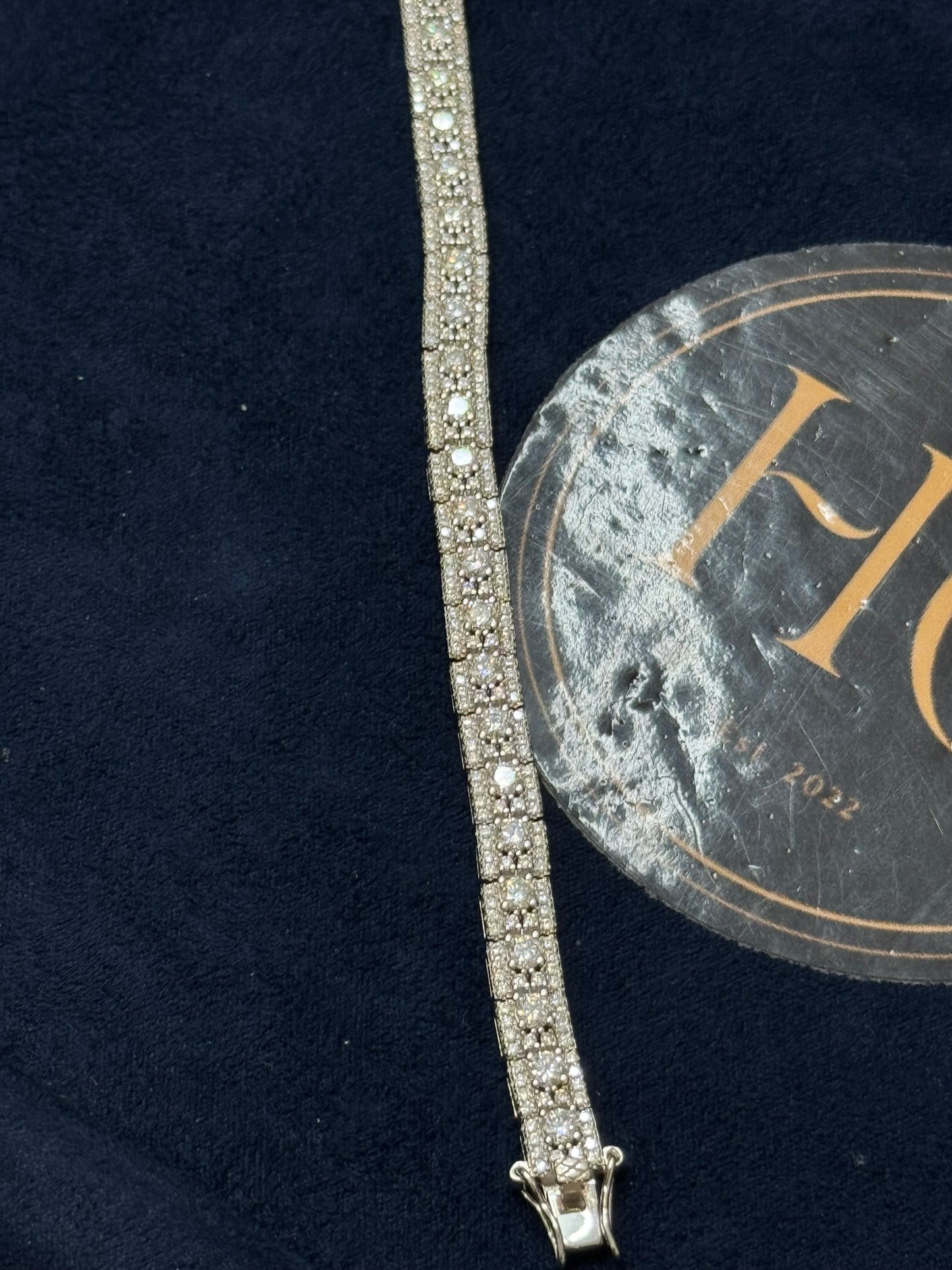 5.084 CTW "Cluster Tennis" Bracelet