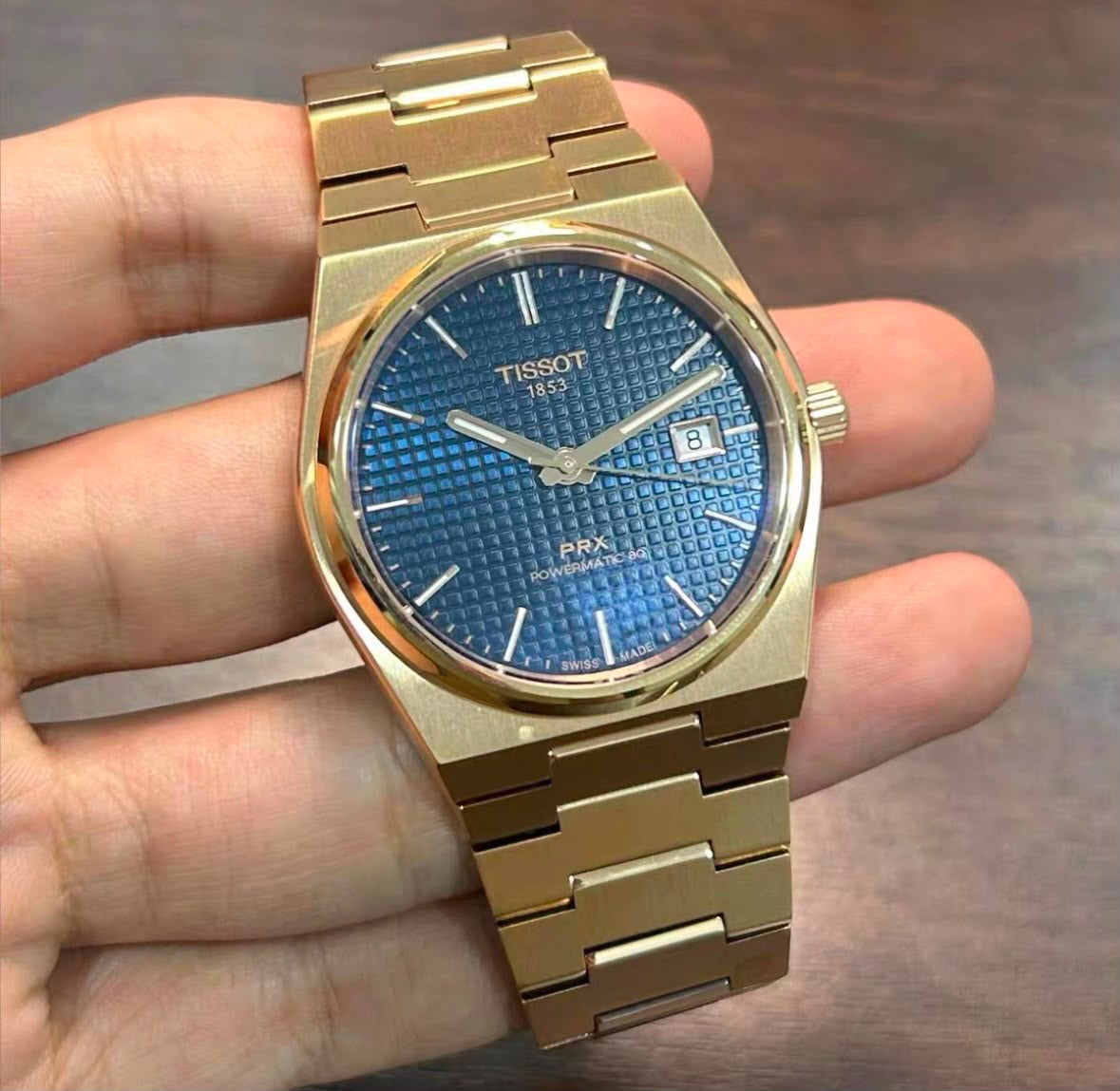 2026 Tissot PRX Powermatic 80 Limited Edition Gold “blue dial”  40mm