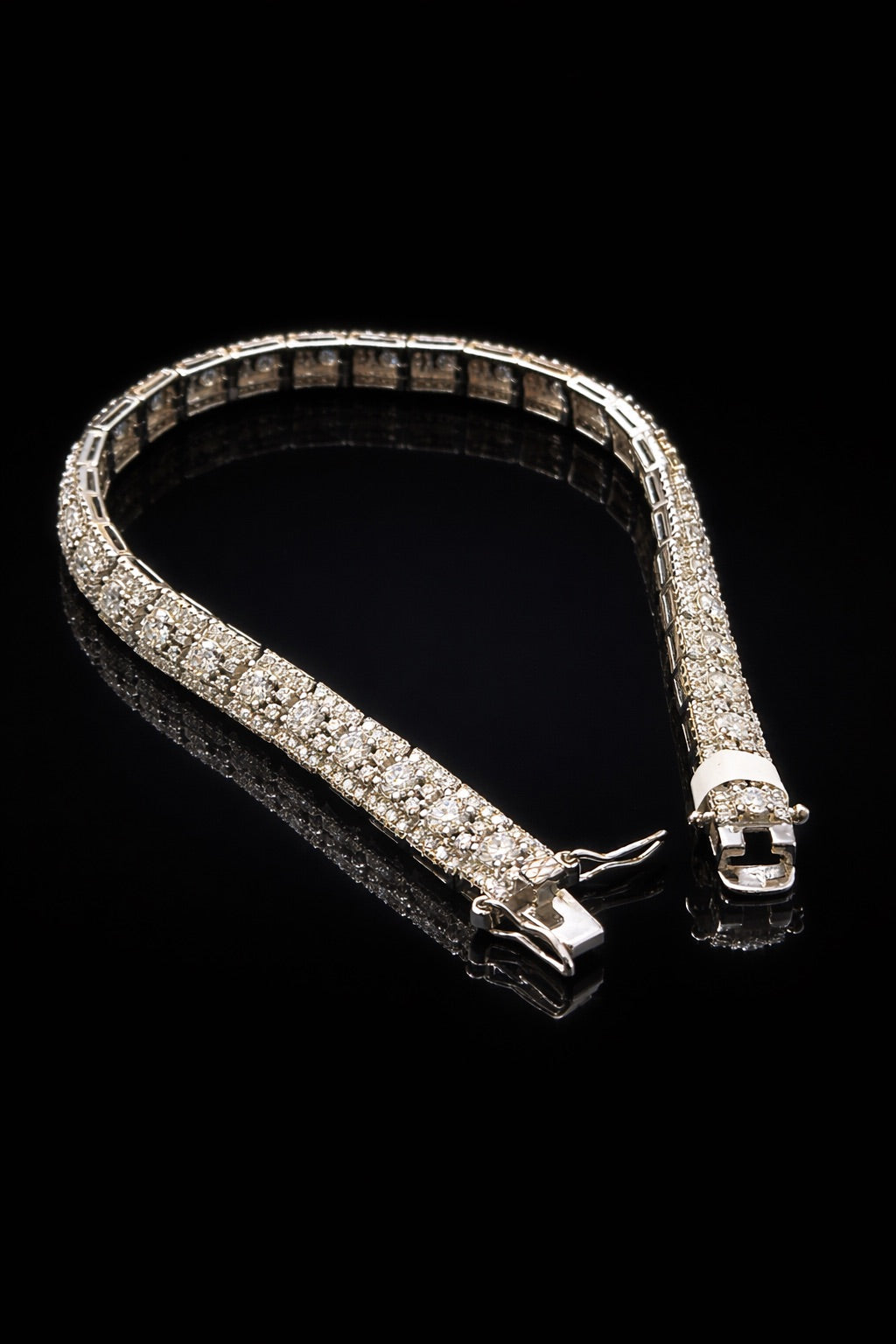 5.084 CTW "Cluster Tennis" Bracelet