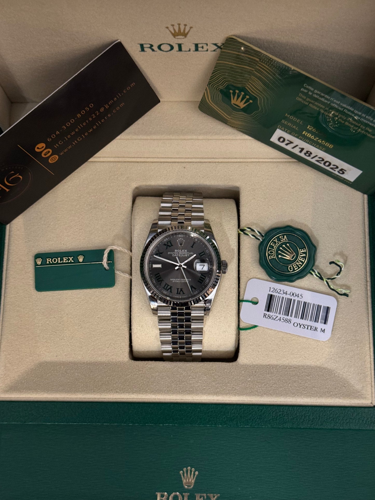 2026 126234 “Wimbledon” 36mm