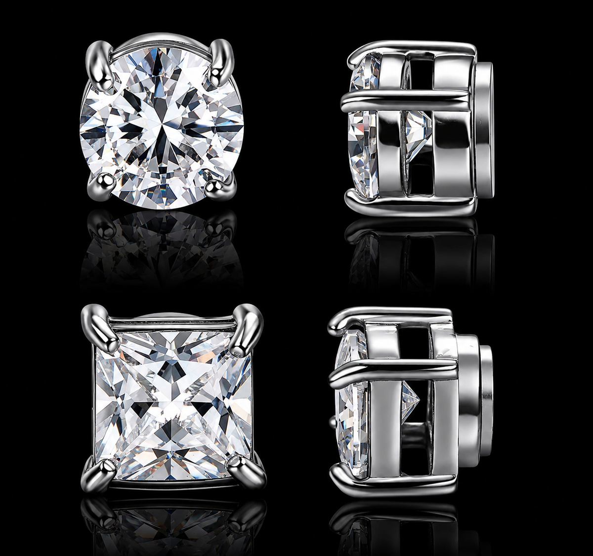 2CT Solitary MAGNETIC Studs 4mm-8mm