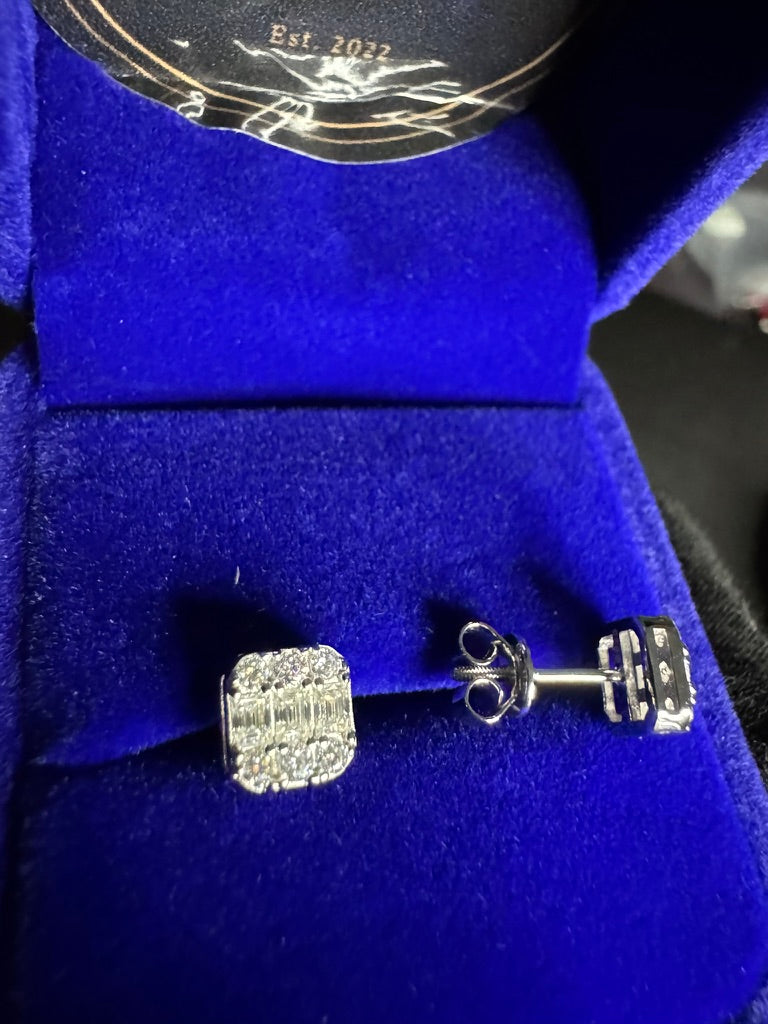 1.5CTW baguette and Round Solitary (twist back)