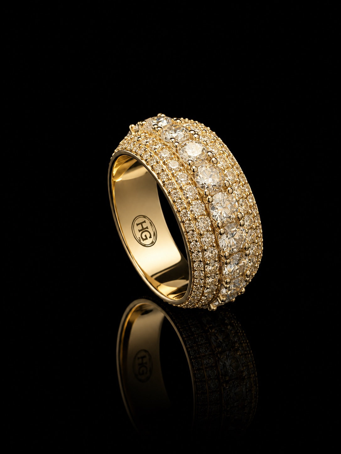 6.5CTW The Rapper style "Mogul Ring"