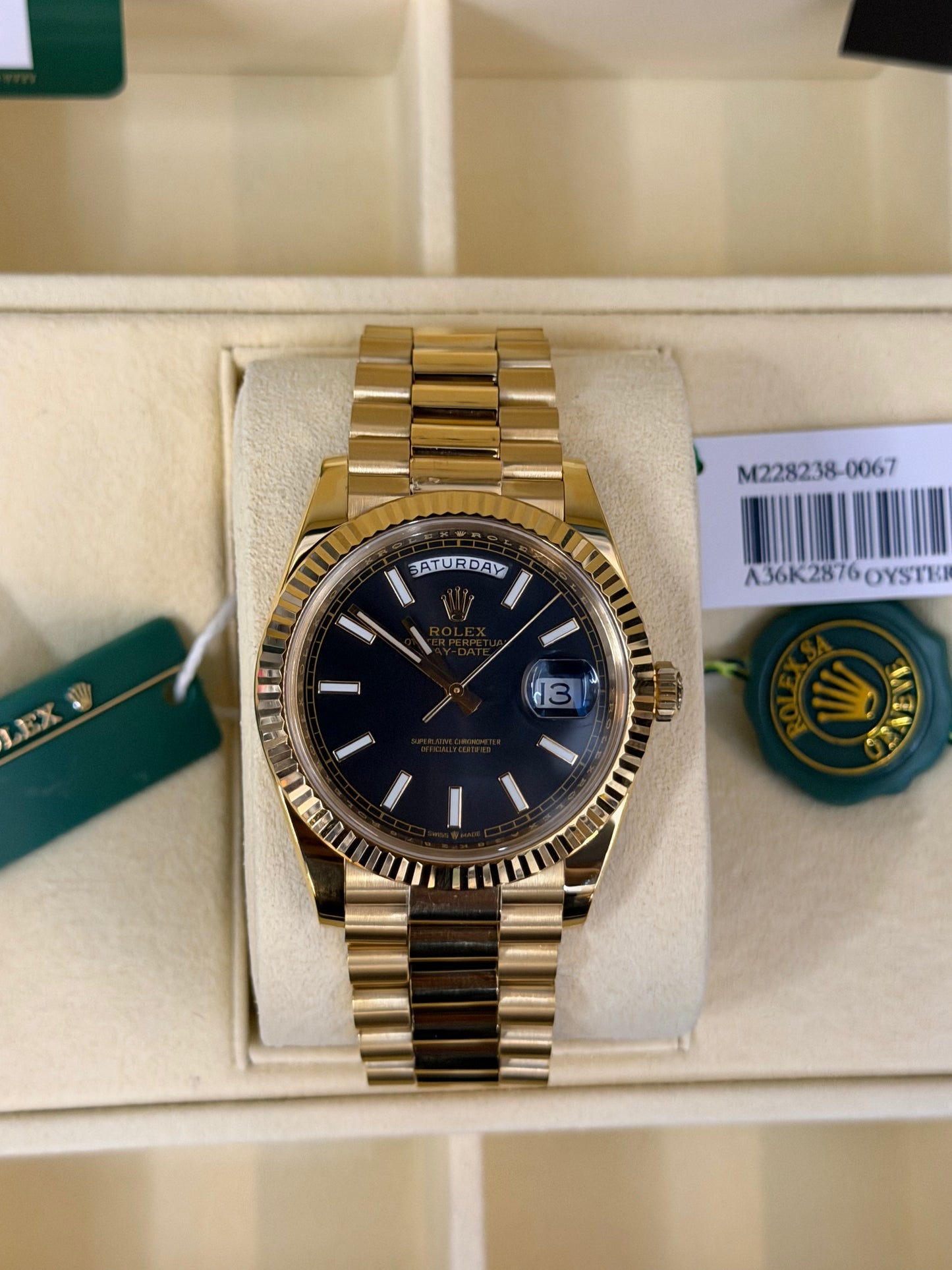 2026 228238 "black" Daydate 40mm
