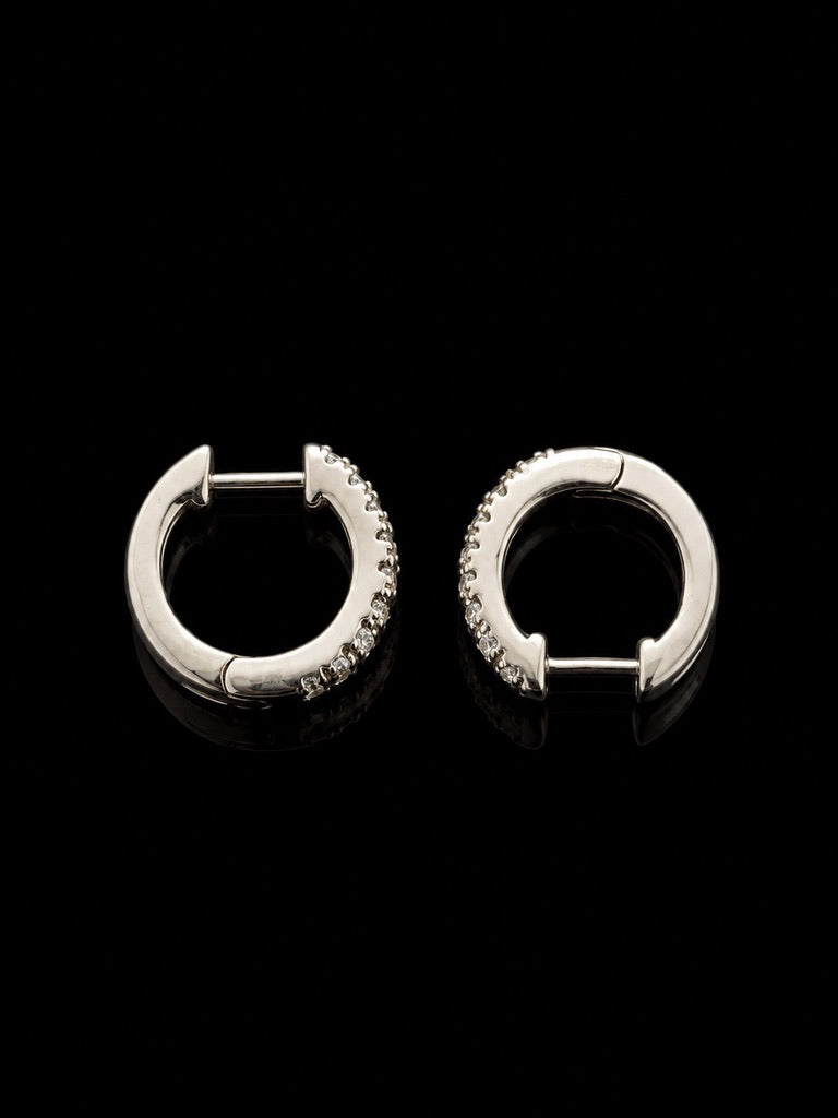 0.5CTW Single row Huggie Hoops