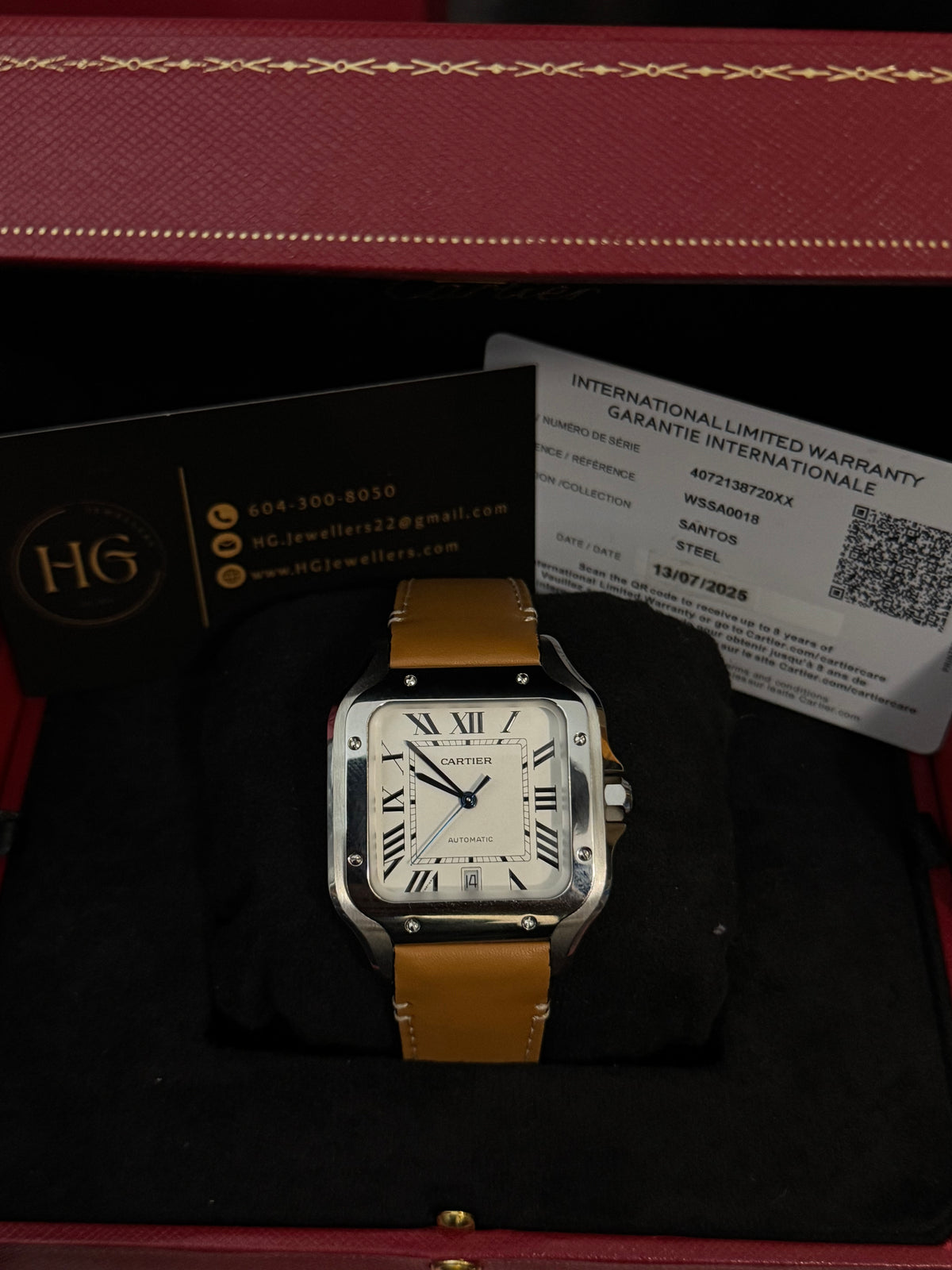 WSSA0018 Santos de Cartier 39mm