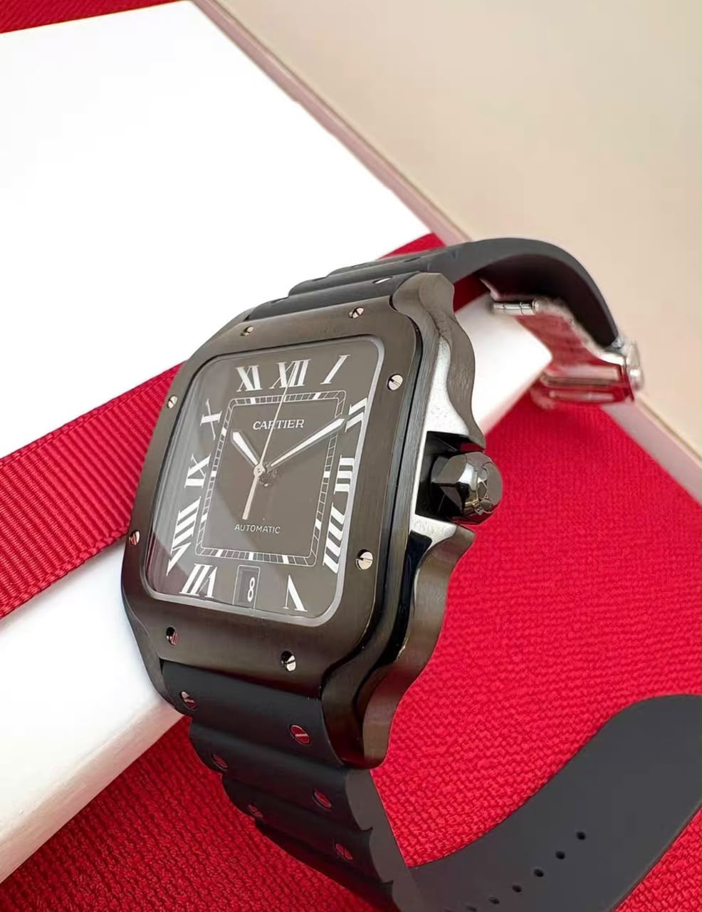 2026 WAS0039 Santos de Cartier Large ADLC “BLACK SAMURAI” 40mm
