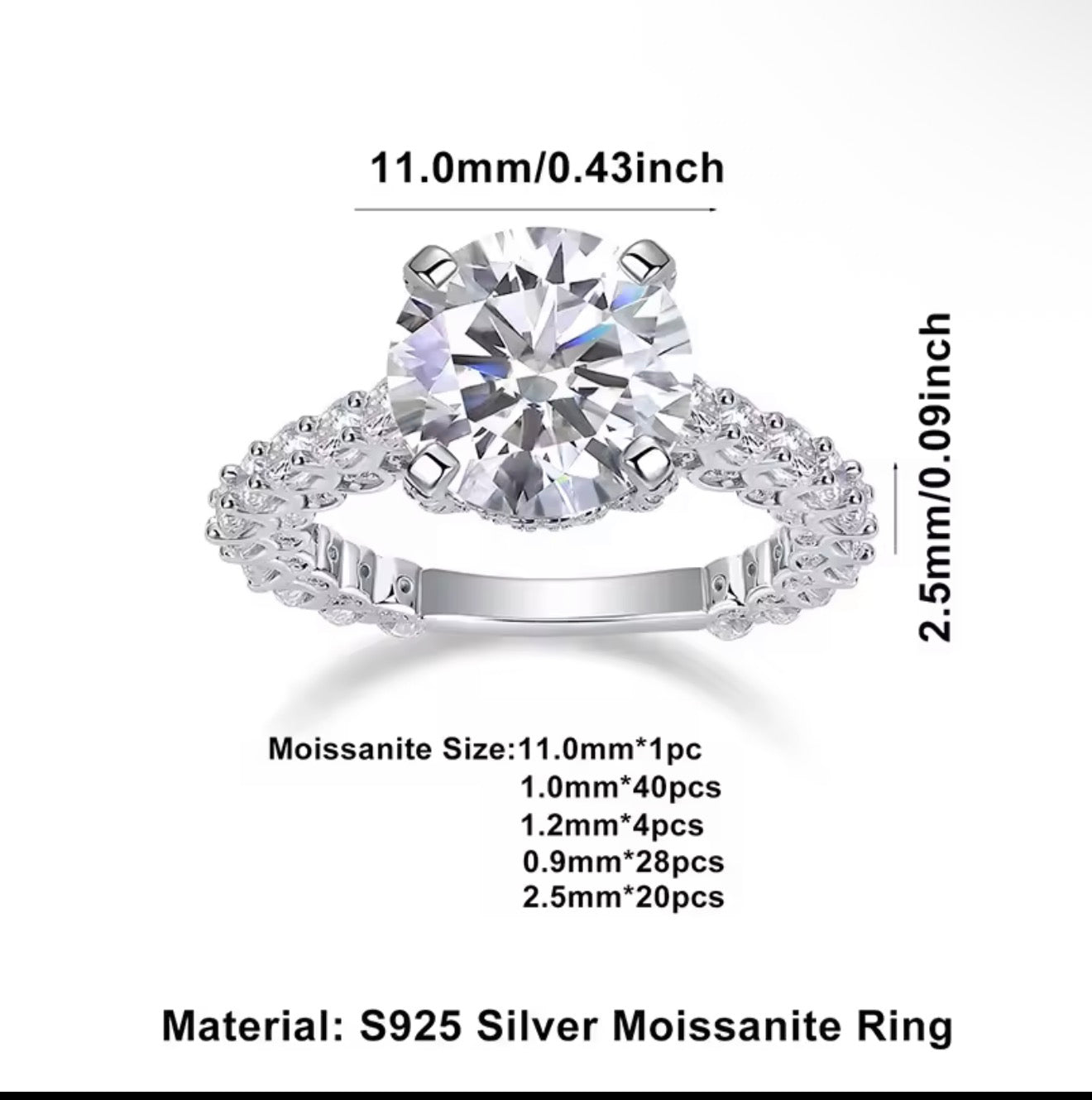 5CTW "The Glacier Throne" 3CT Solitary Round
