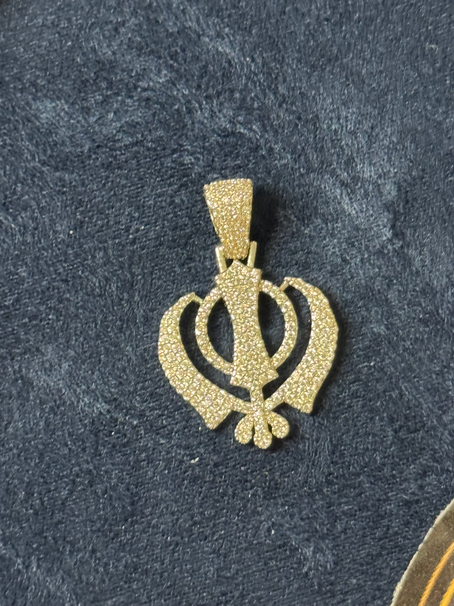 1.5CTW Khanda Pendent