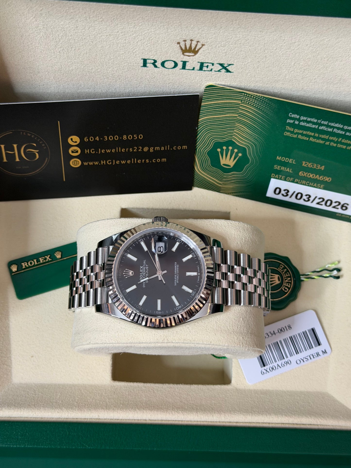 2026 126334 “black” Jubilee 40mm
