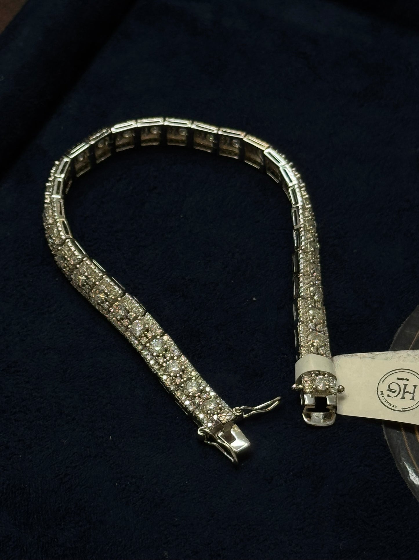 5.084 CTW "Cluster Tennis" Bracelet