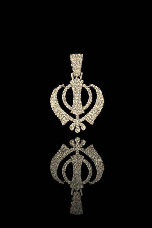 1.5CTW Khanda Pendent