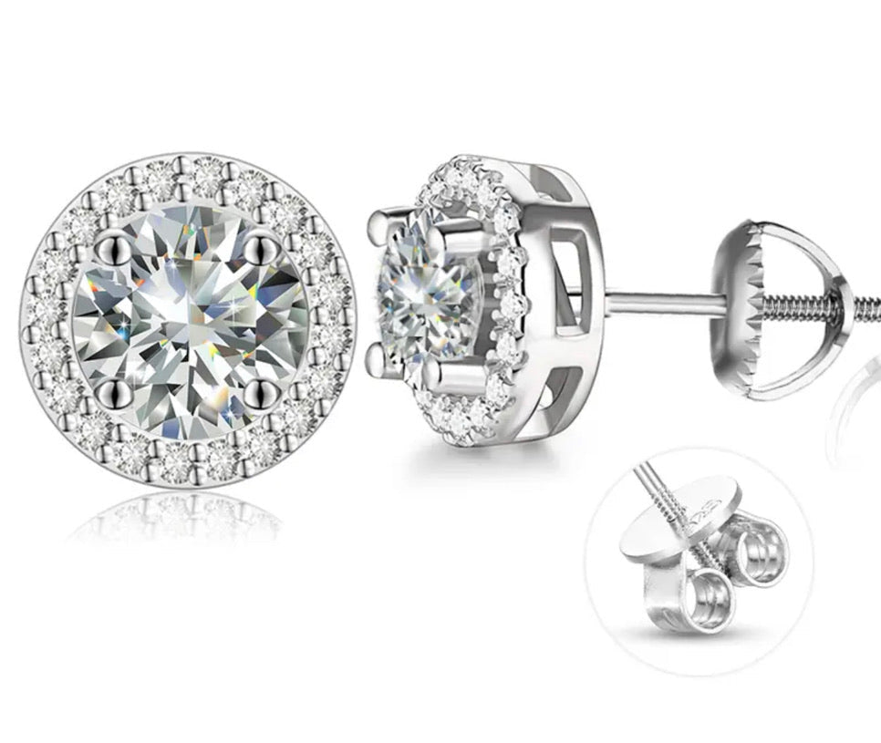 1.5 CT FLOWER SET STUDS